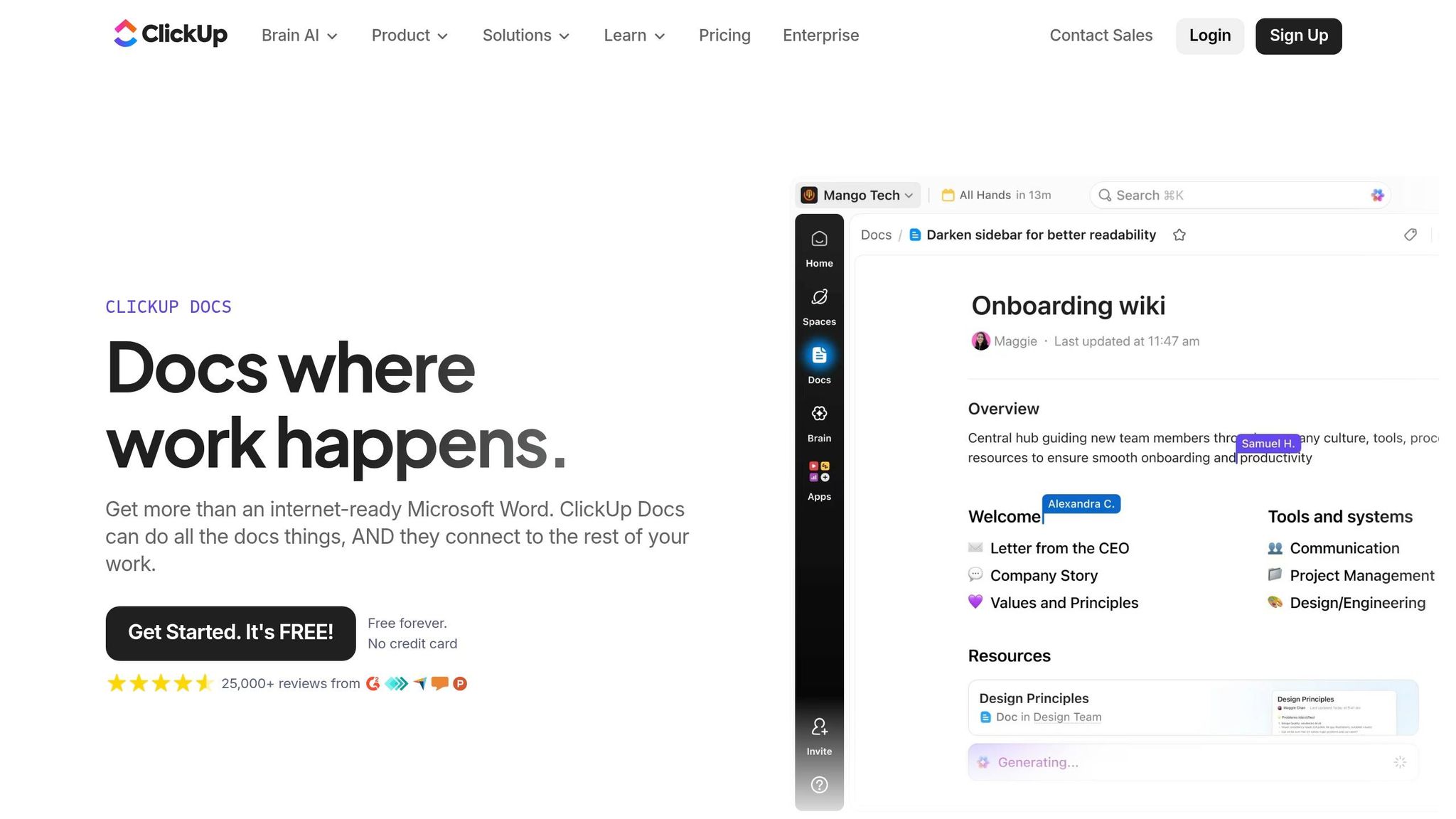 ClickUp Docs