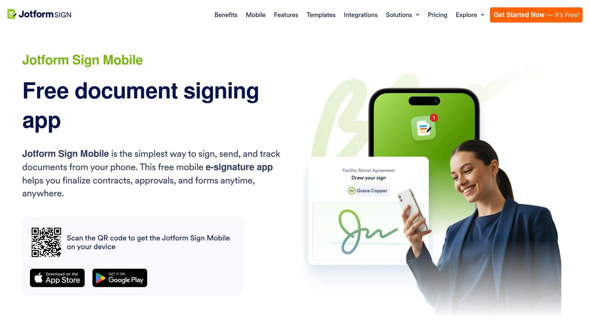 Jotform Sign Mobile