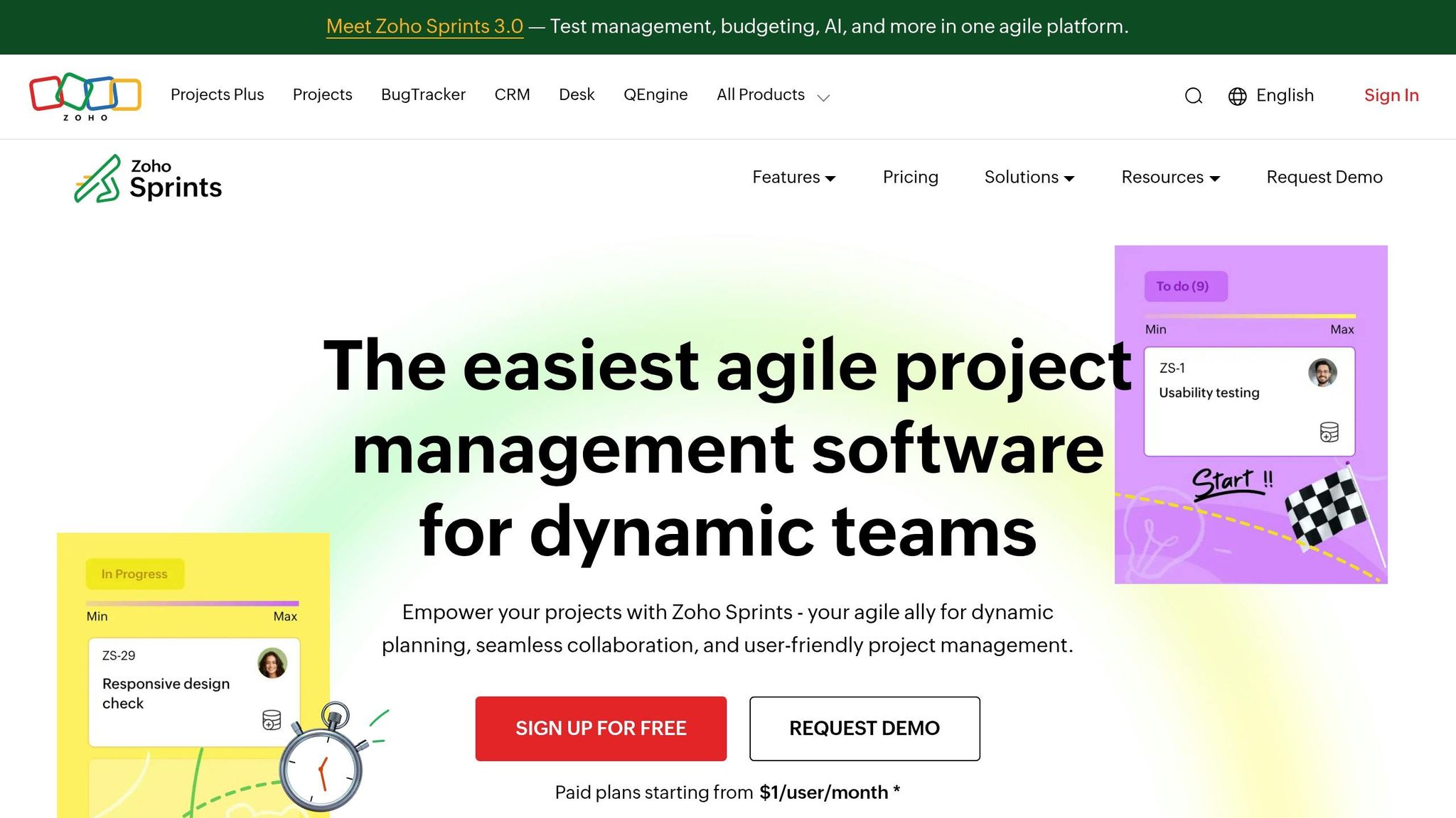 Zoho Sprints