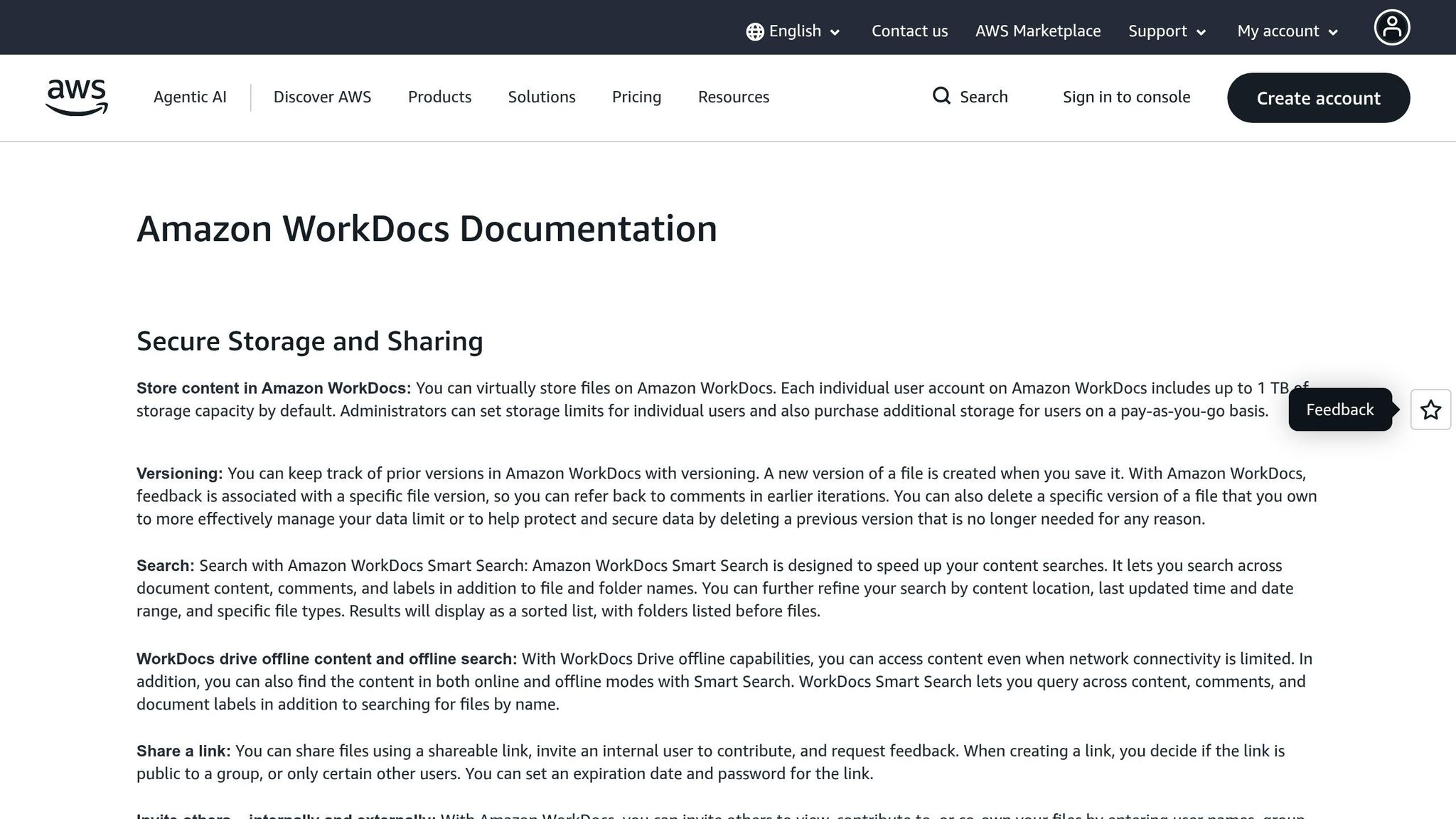 Amazon WorkDocs
