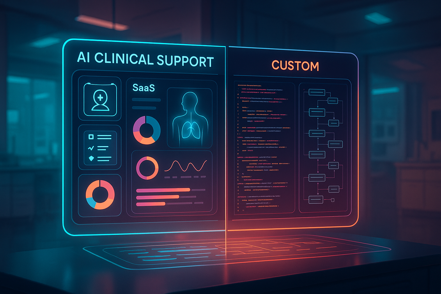AI Clinical Support Costs: SaaS vs. Custom Solutions