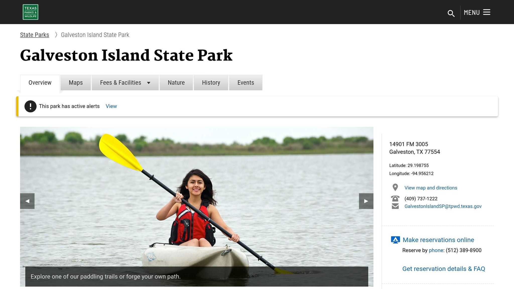 Galveston Island State Park