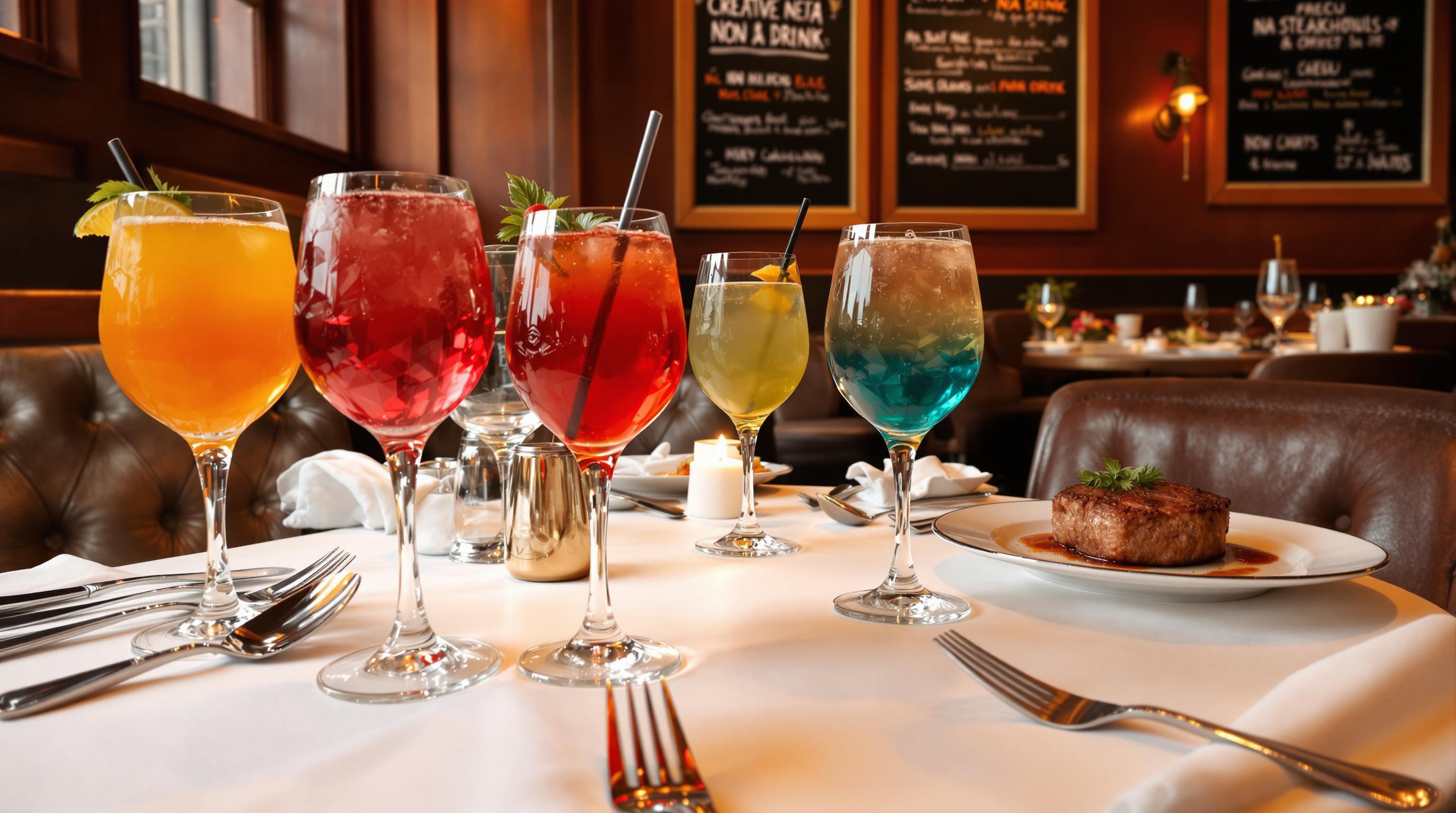 Thumbnail for: Top 5 NYC Steakhouses with NA Drink Menus