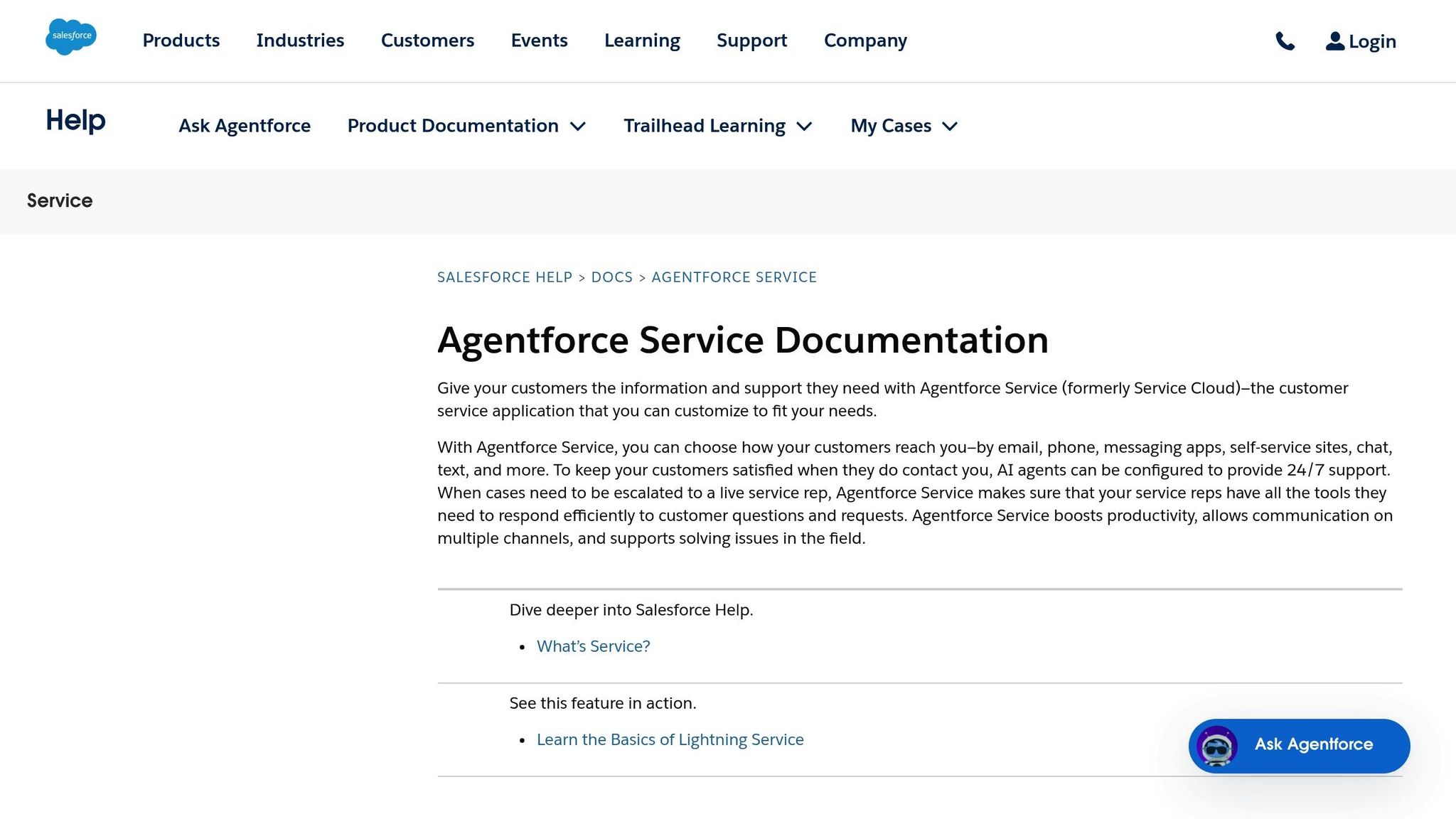 Salesforce Service Cloud