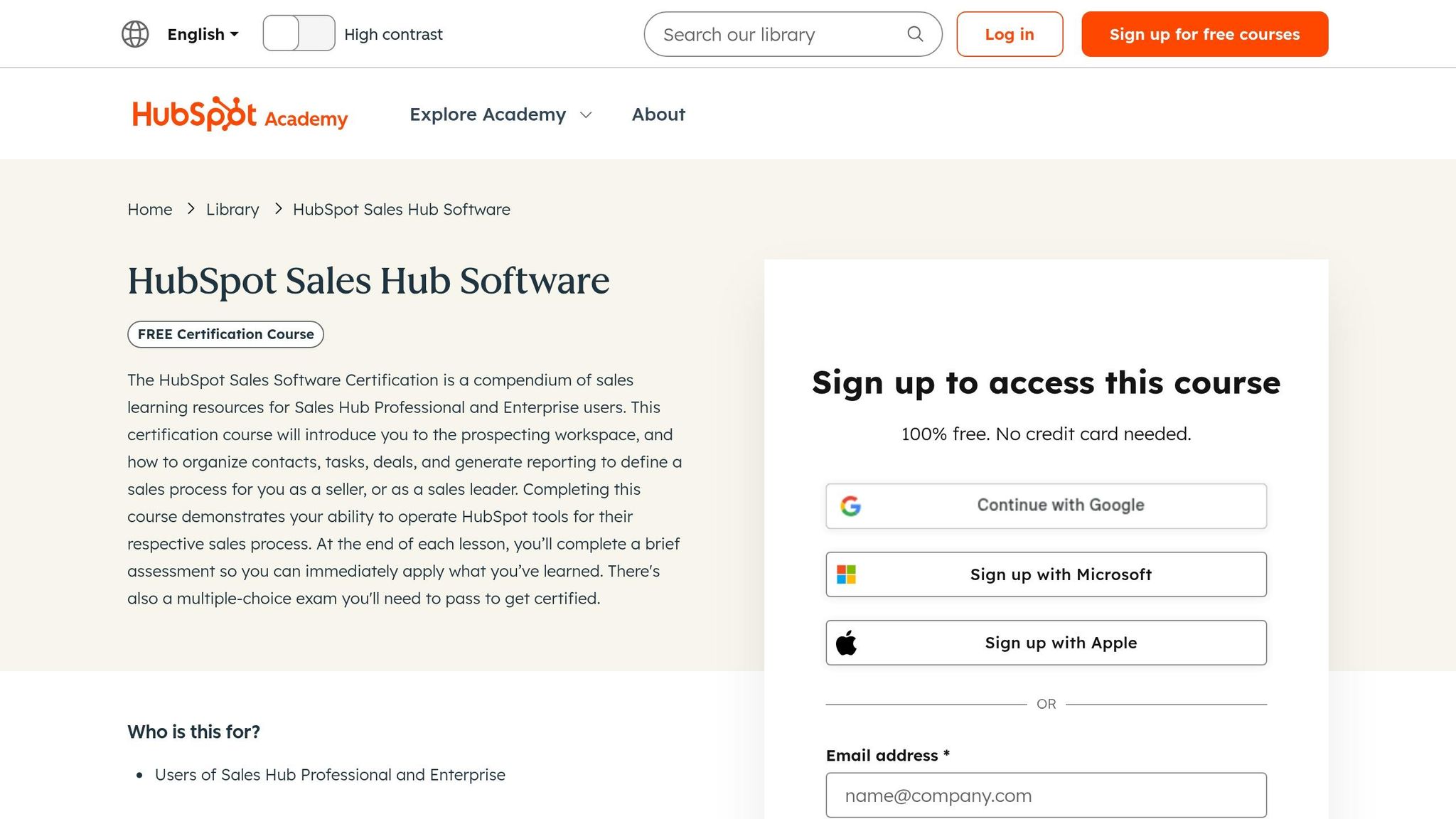 HubSpot Sales Hub