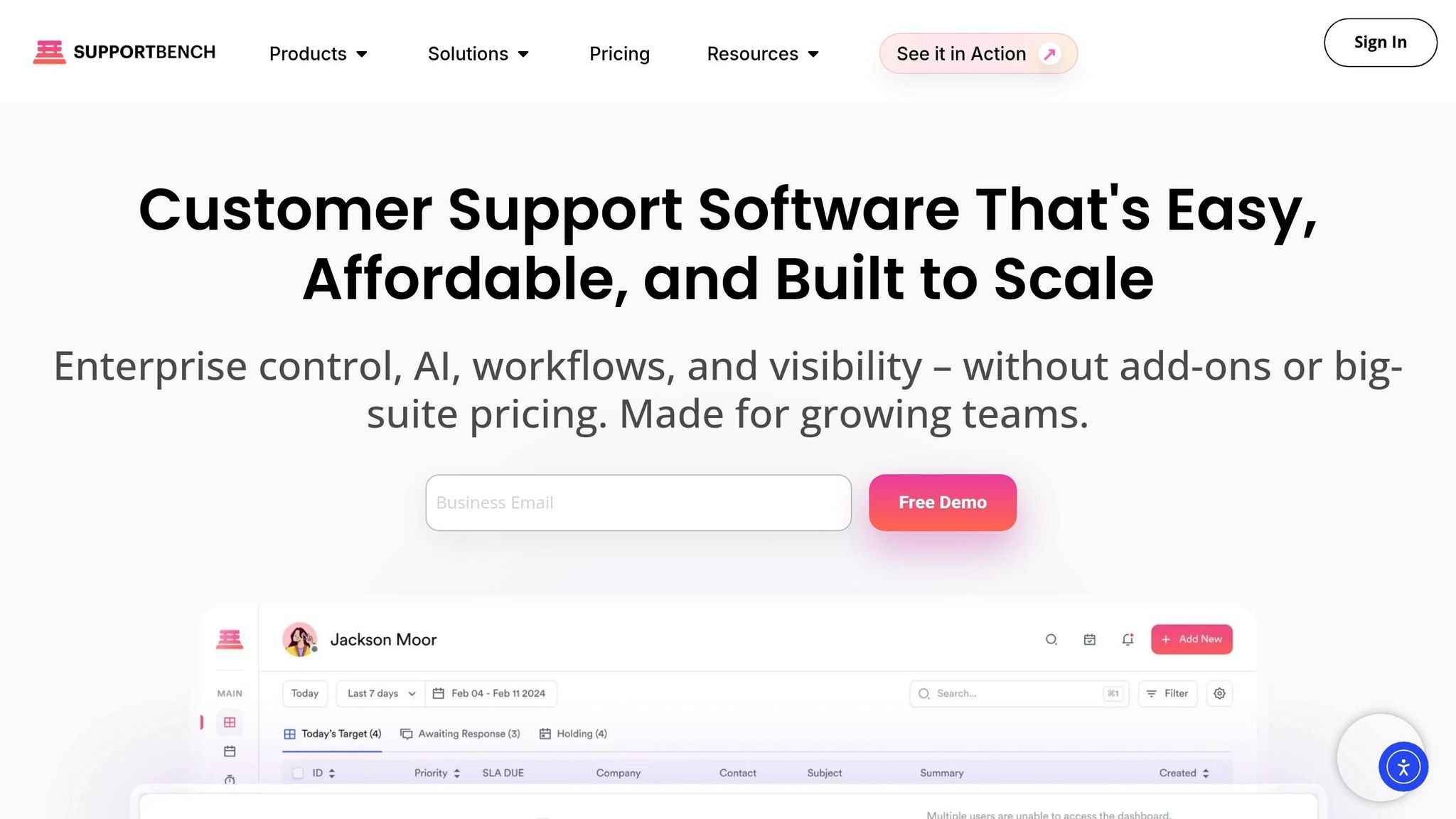 Supportbench