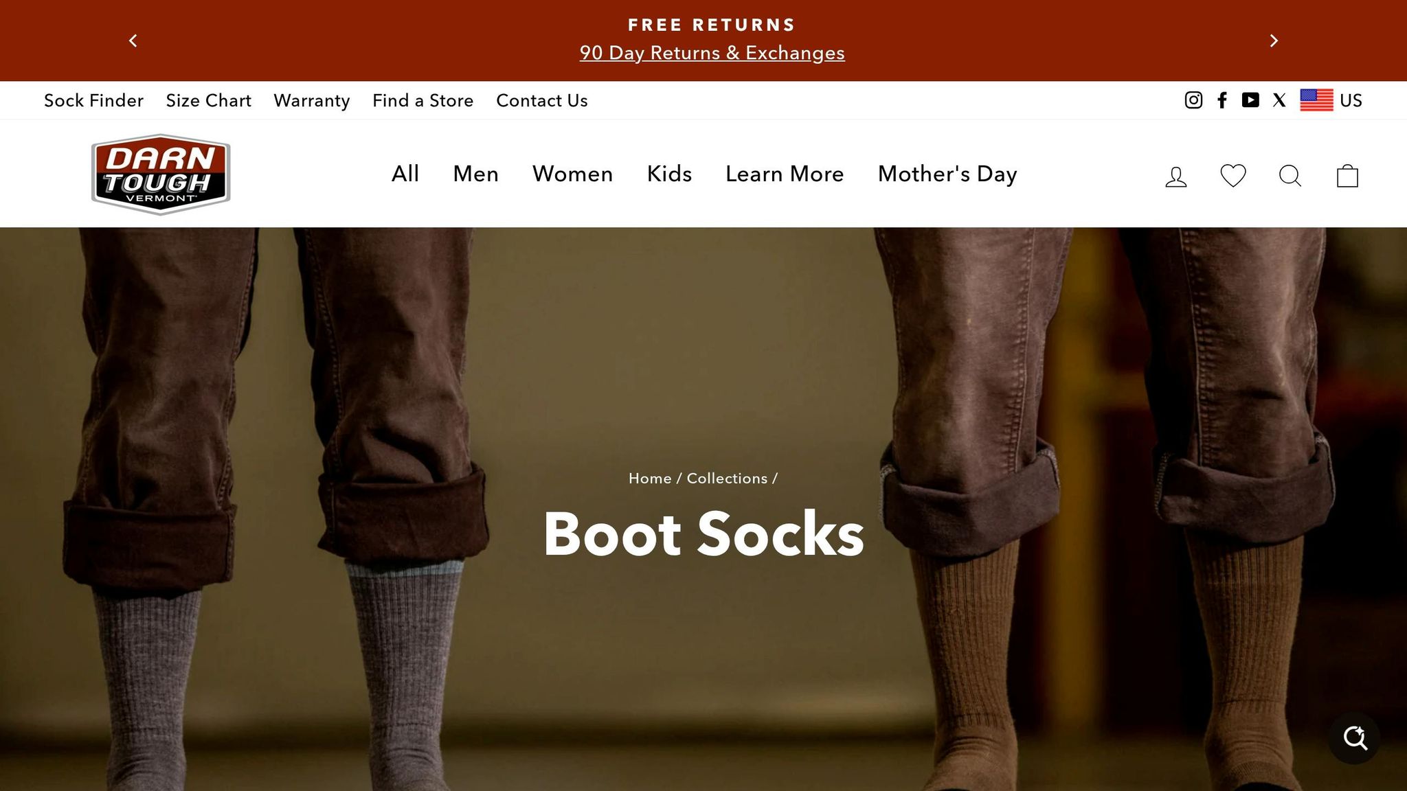 Darn Tough Merino Wool Boot Socks