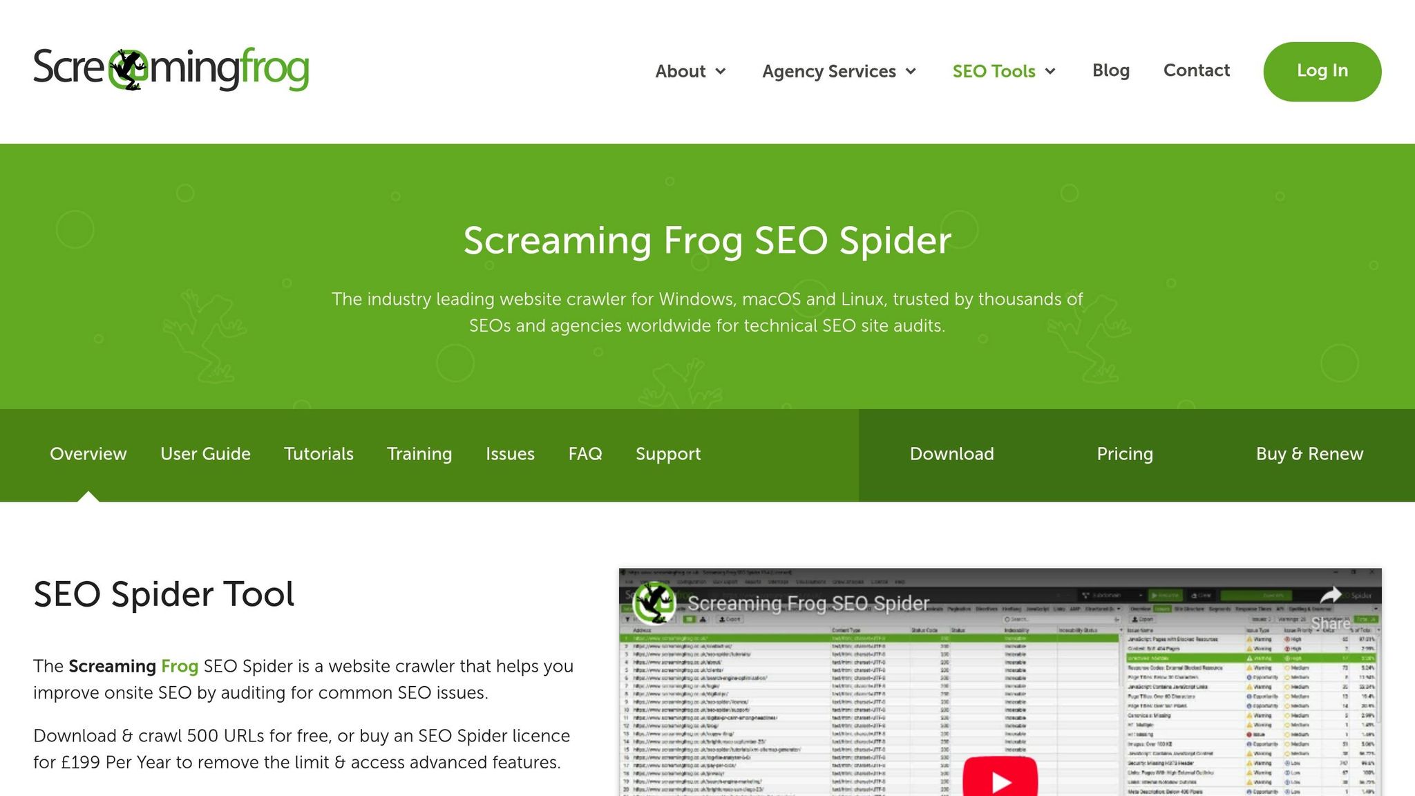 Screaming Frog SEO Spider
