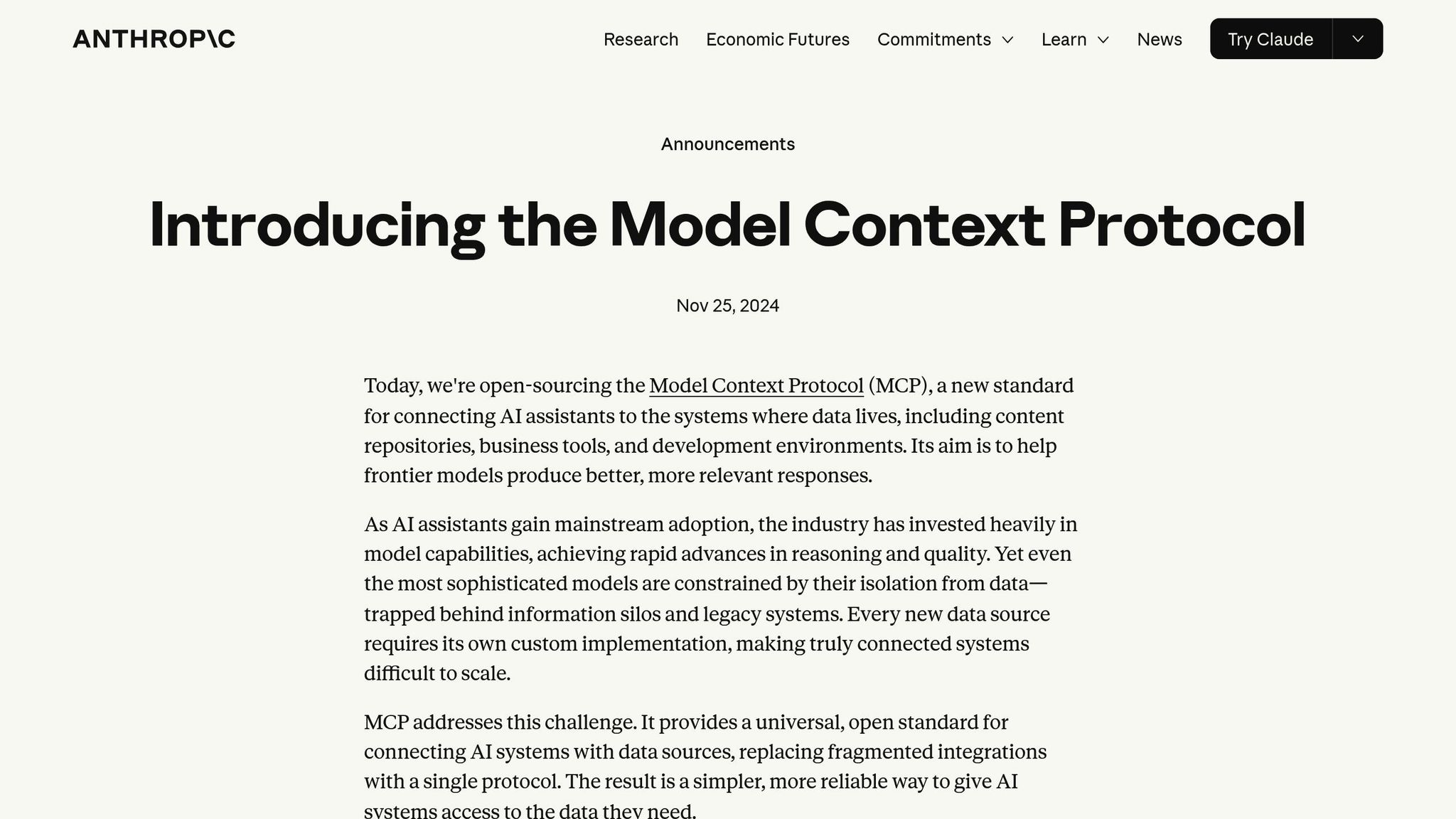 Model Context Protocol
