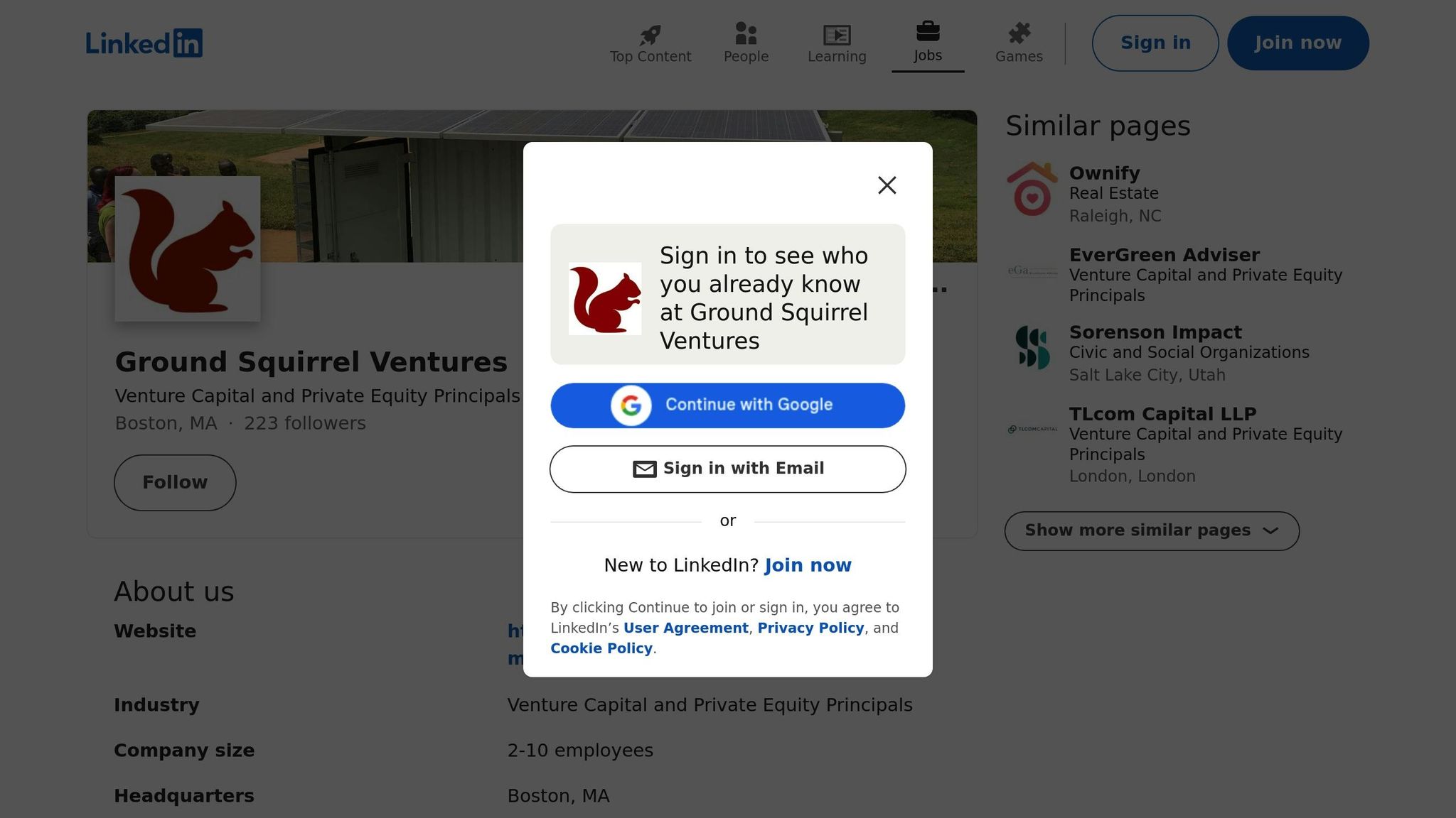 Ground Squirrel Ventures