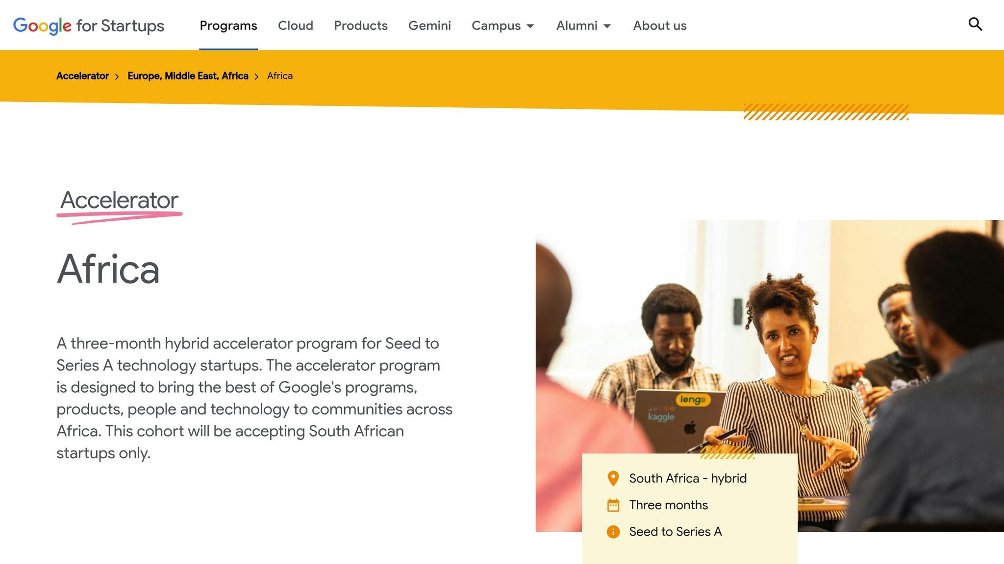 Google for Startups Accelerator Africa