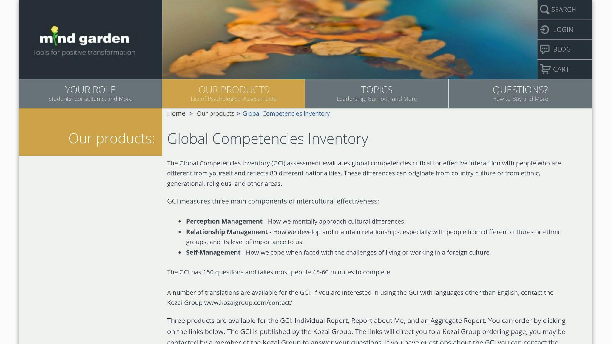 Global Competencies Inventory
