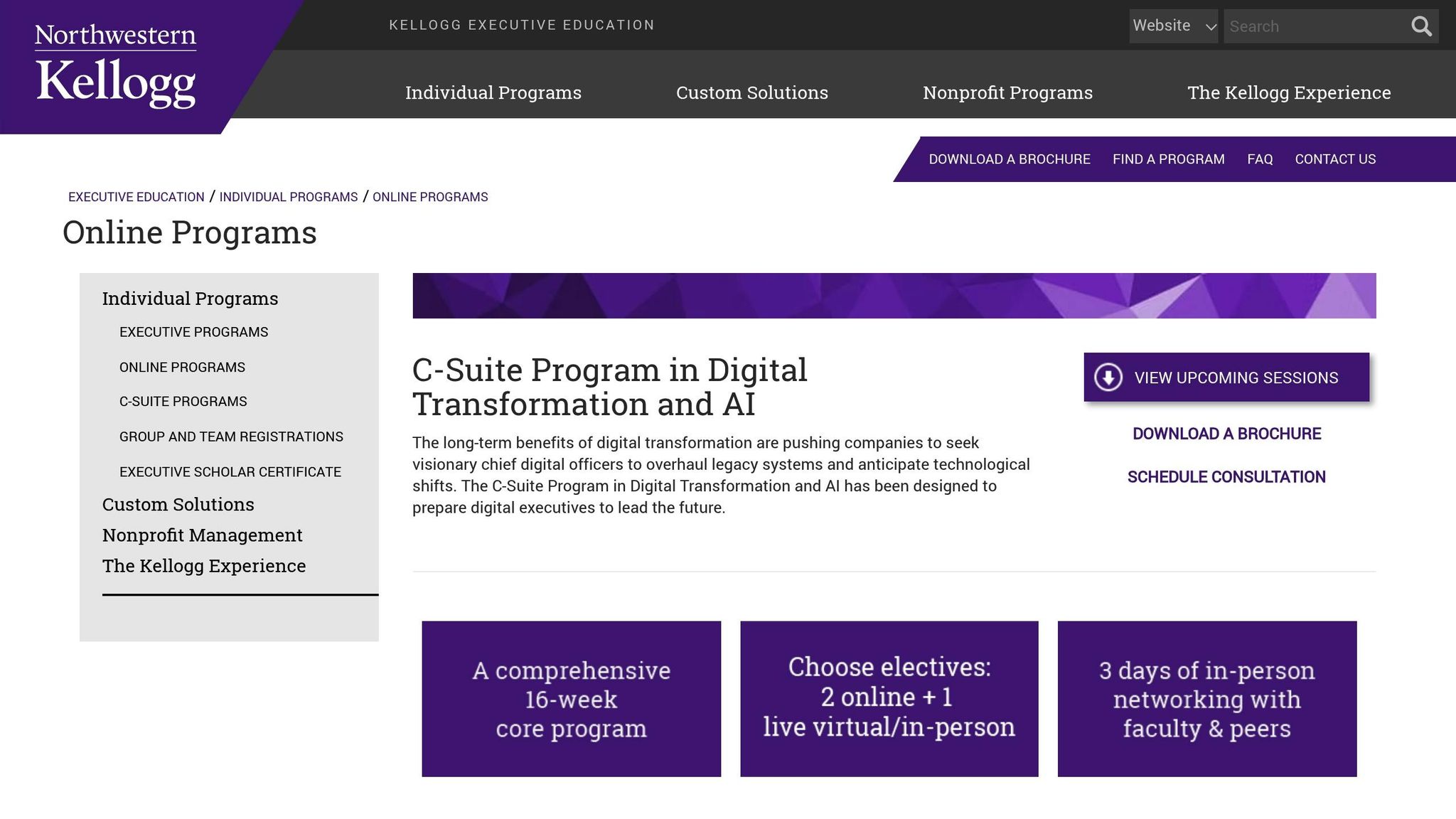 Kellogg Digital Leadership Program