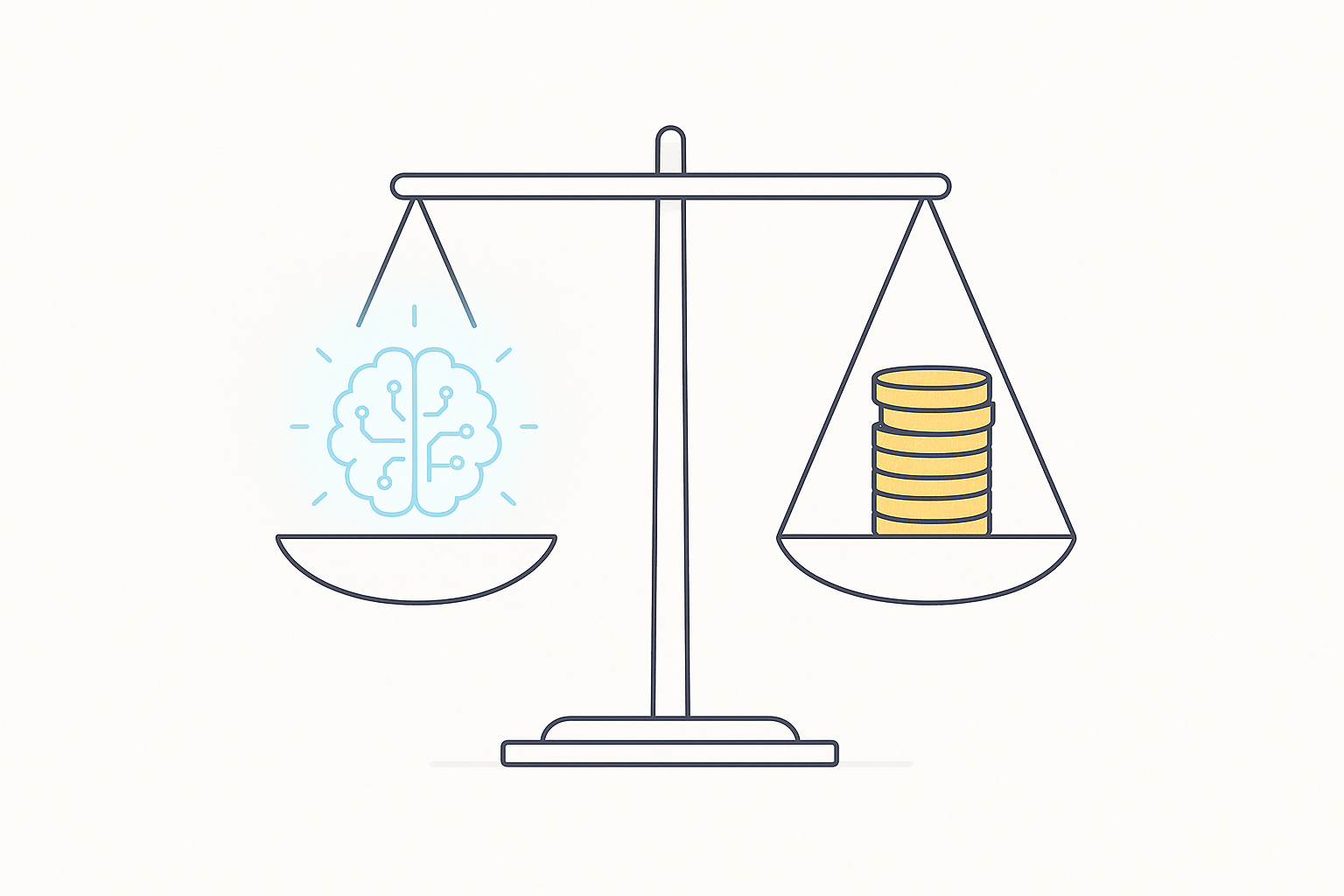 Featured image for article: Cost-Benefit Analysis for AI Strategy Decisions
