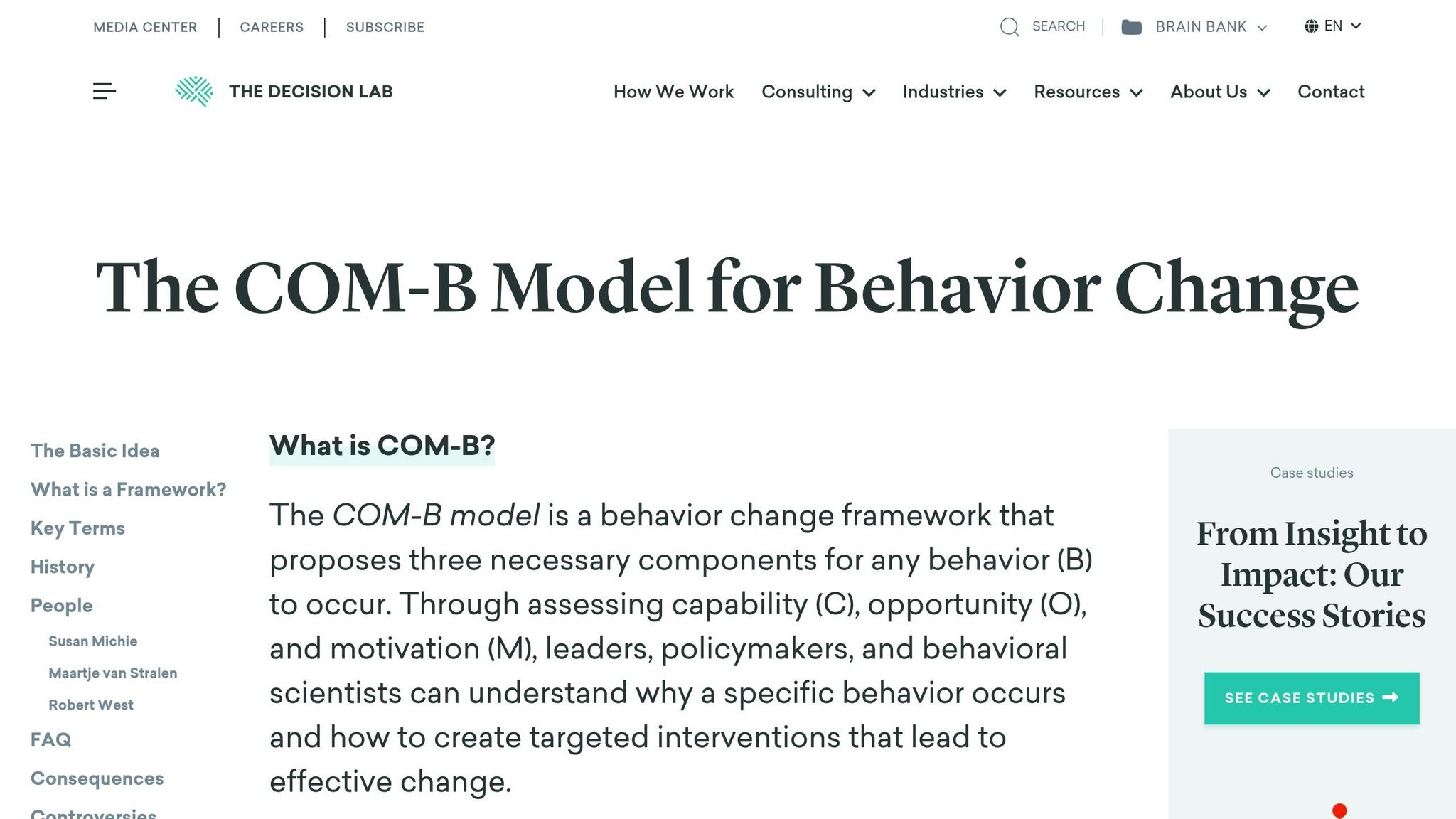 COM-B Model