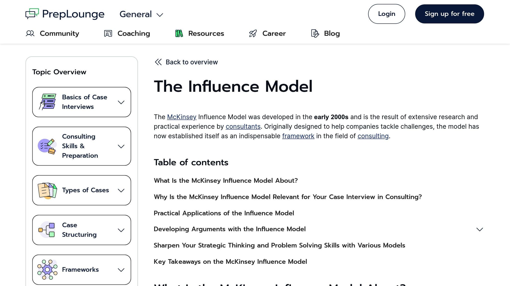 McKinsey Influence Model
