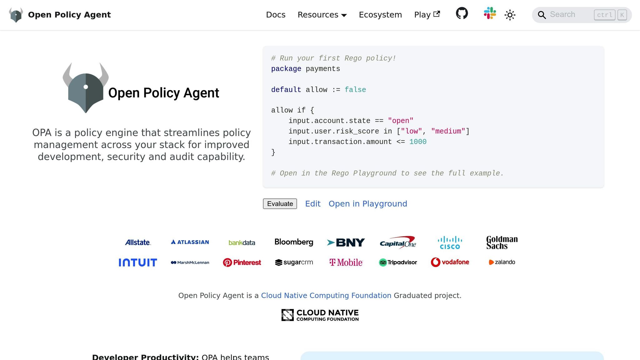 Open Policy Agent