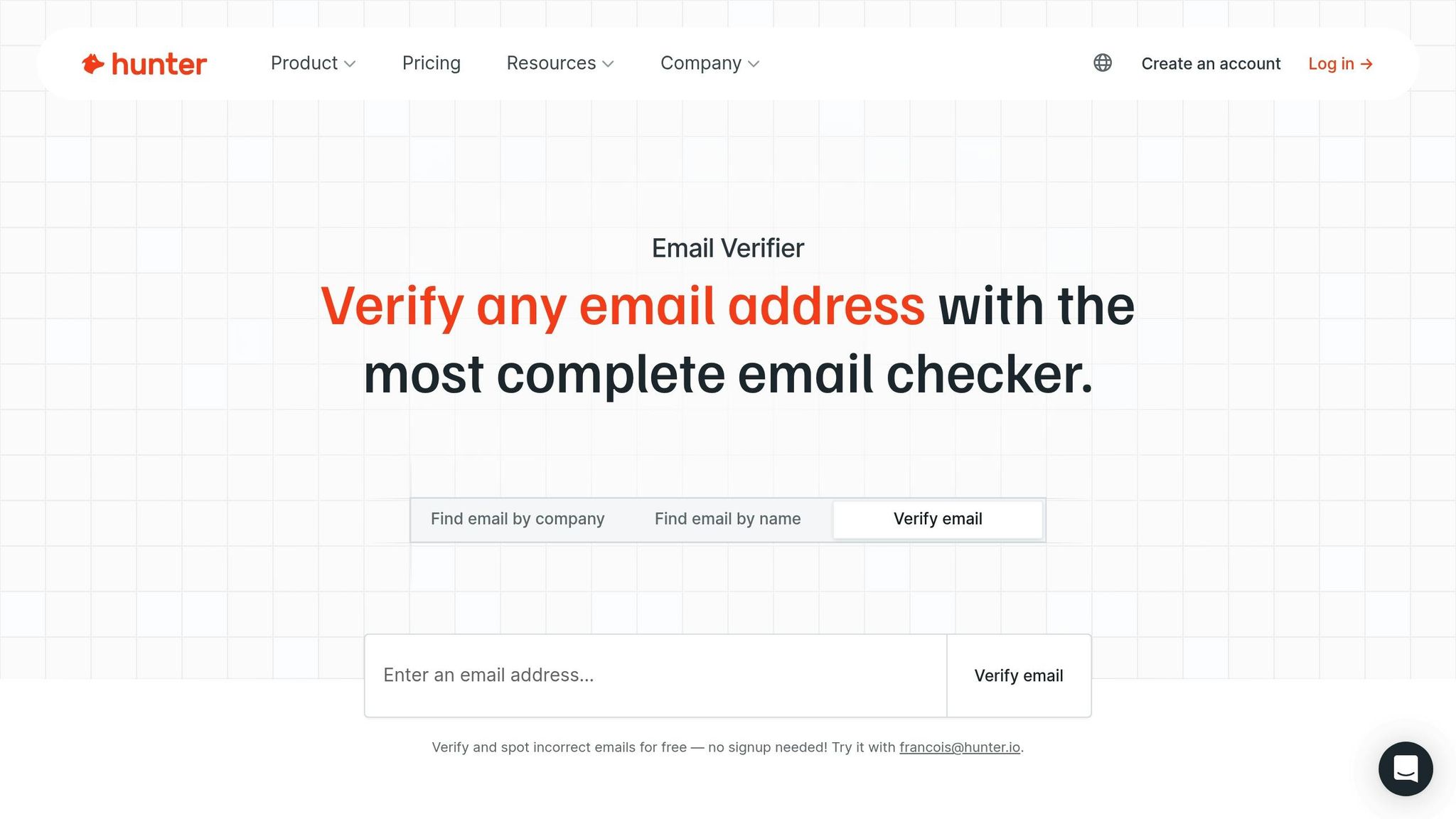 Hunter Email Verifier