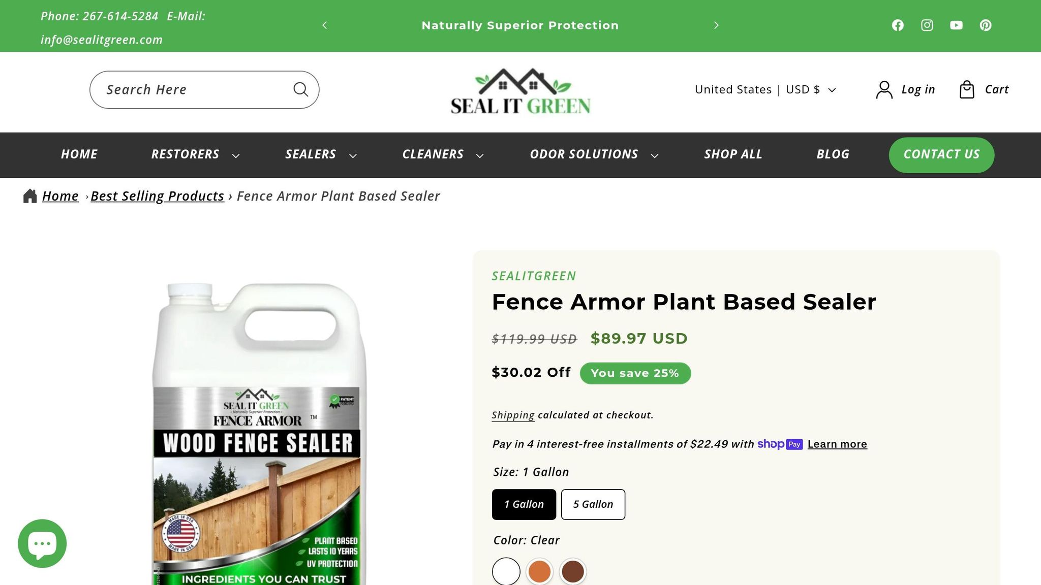 Seal It Green Fence Armor