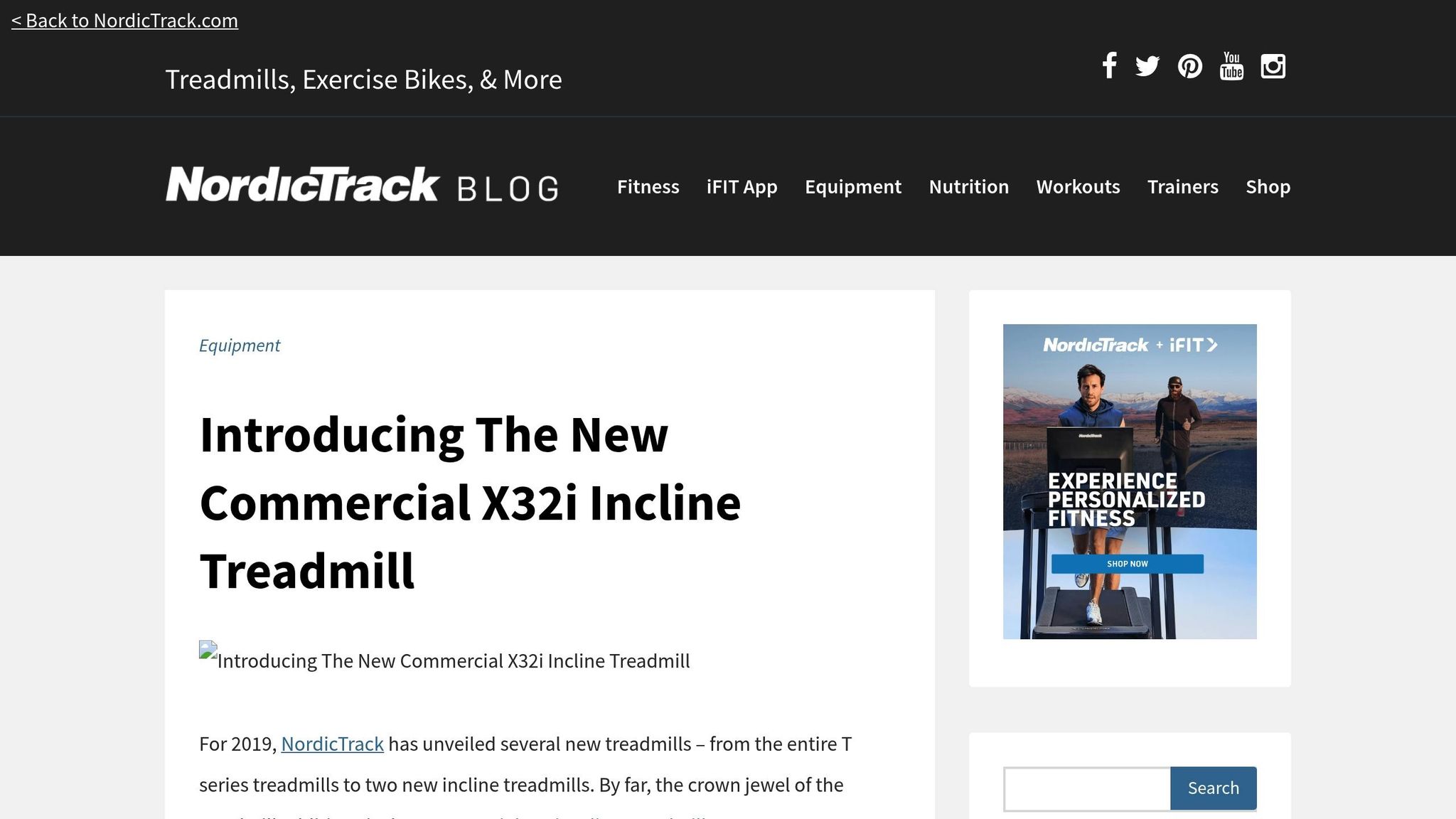 NordicTrack Commercial X32i