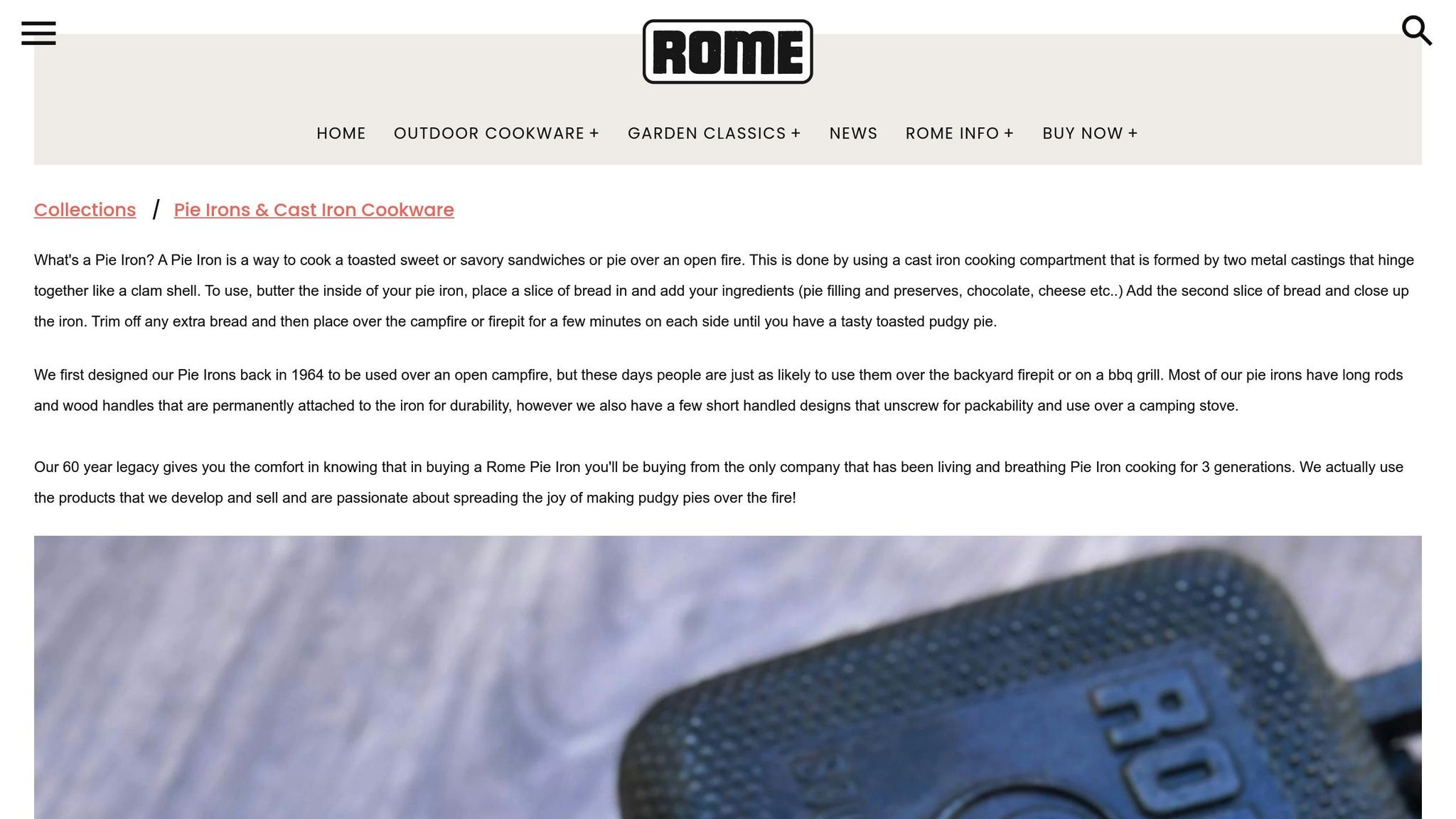 Rome Industries Pie Iron