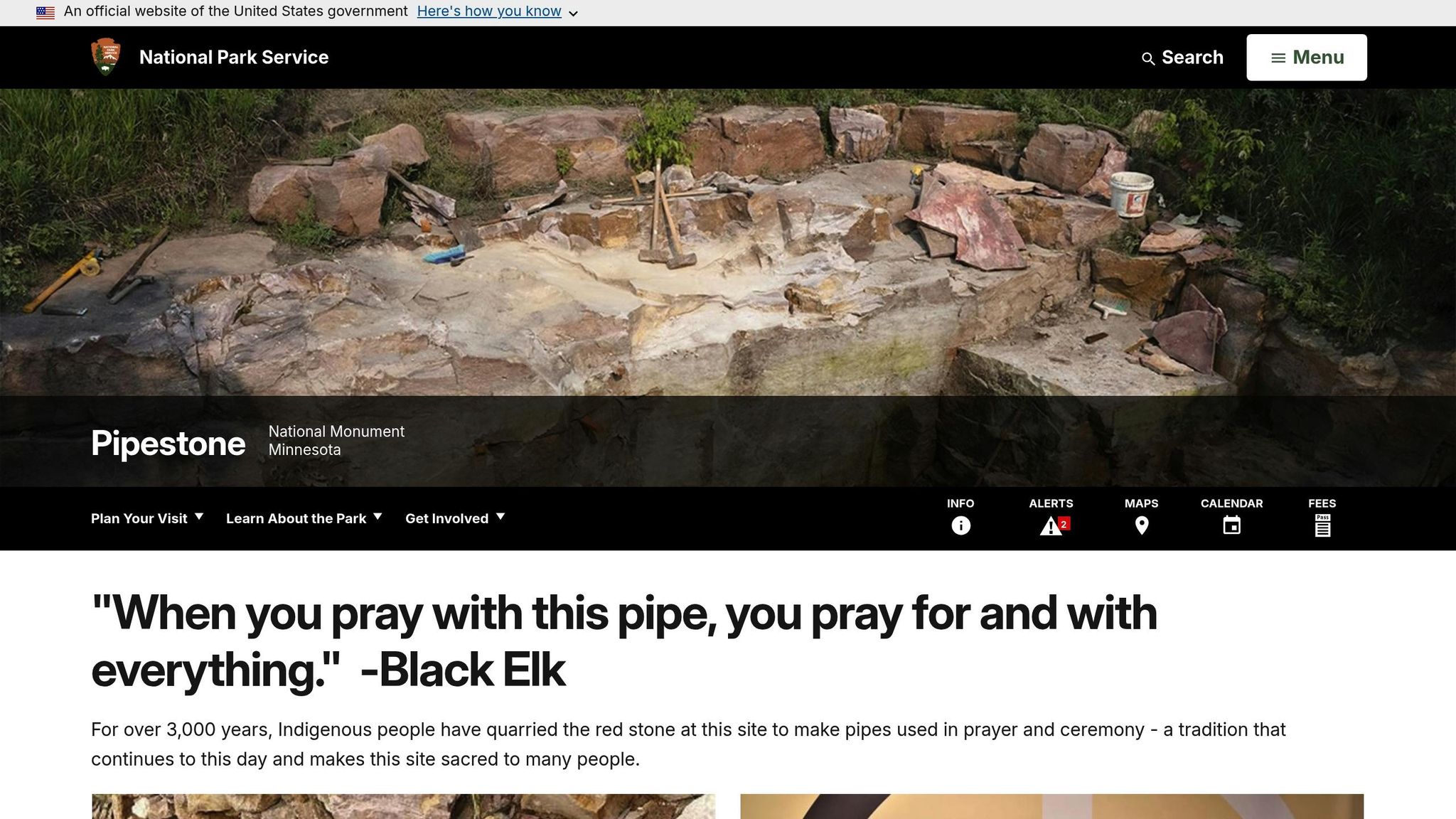 Pipestone National Monument