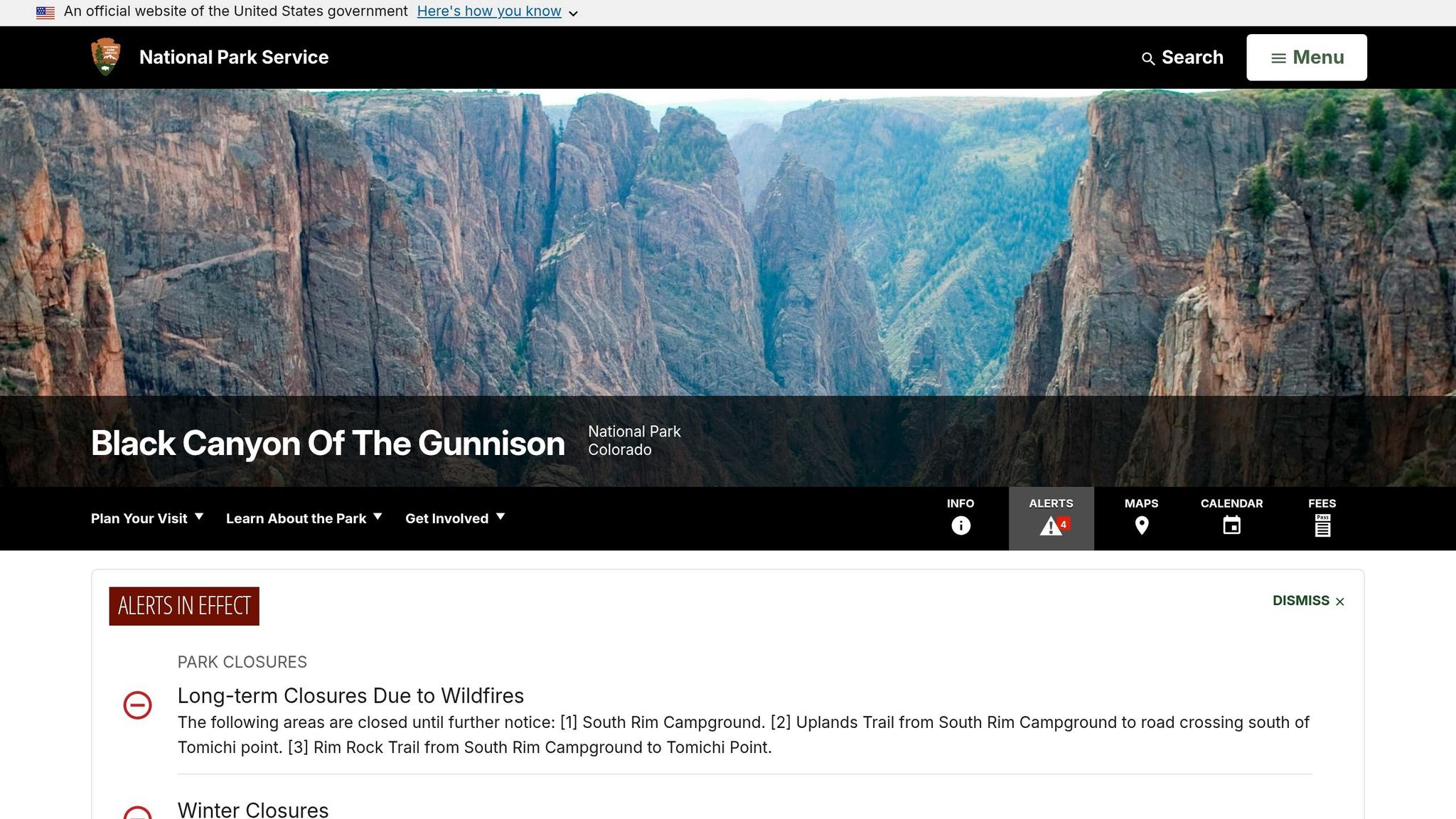 Black Canyon of the Gunnison National Park
