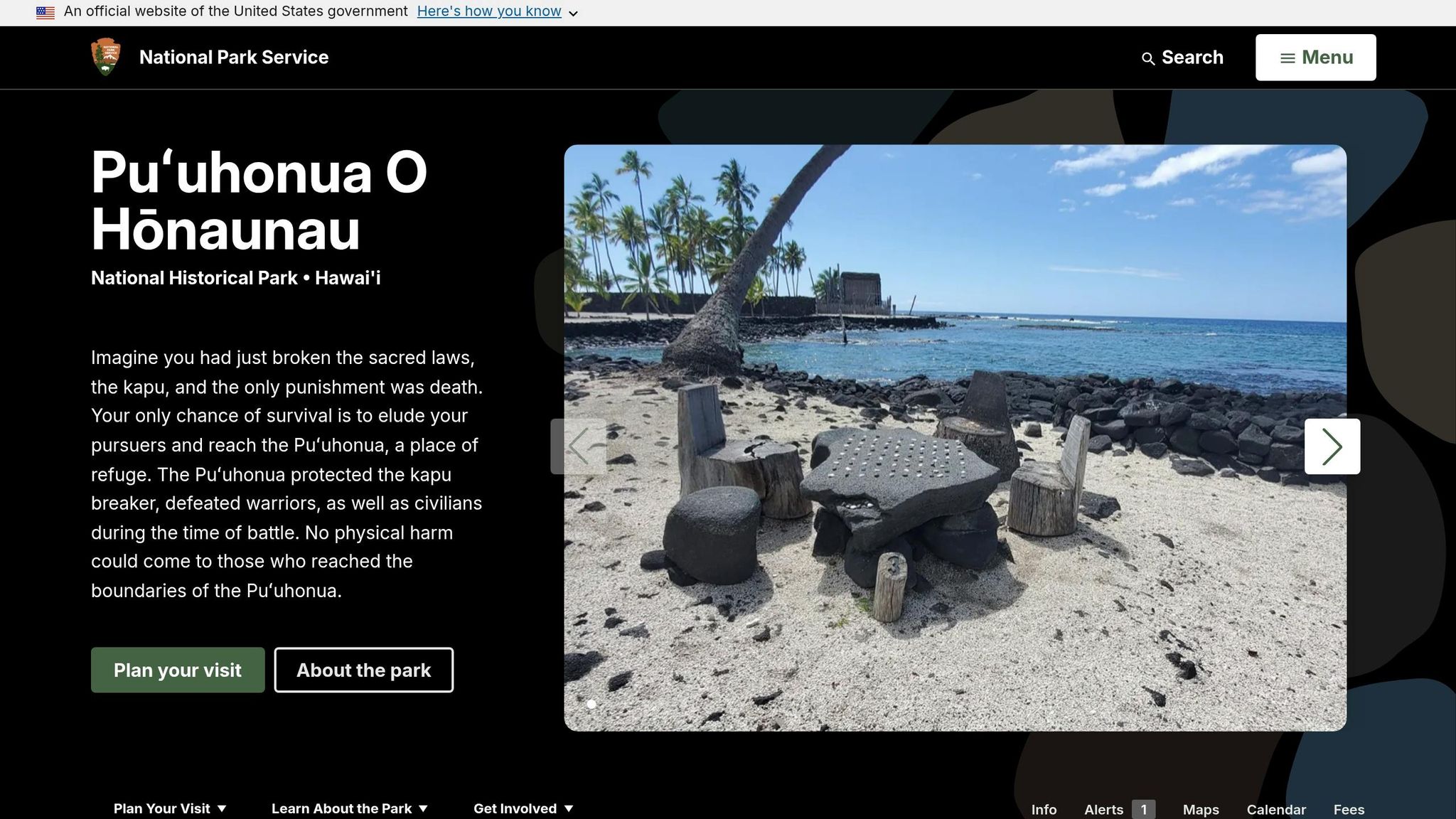 Puʻuhonua o Hōnaunau National Historical Park