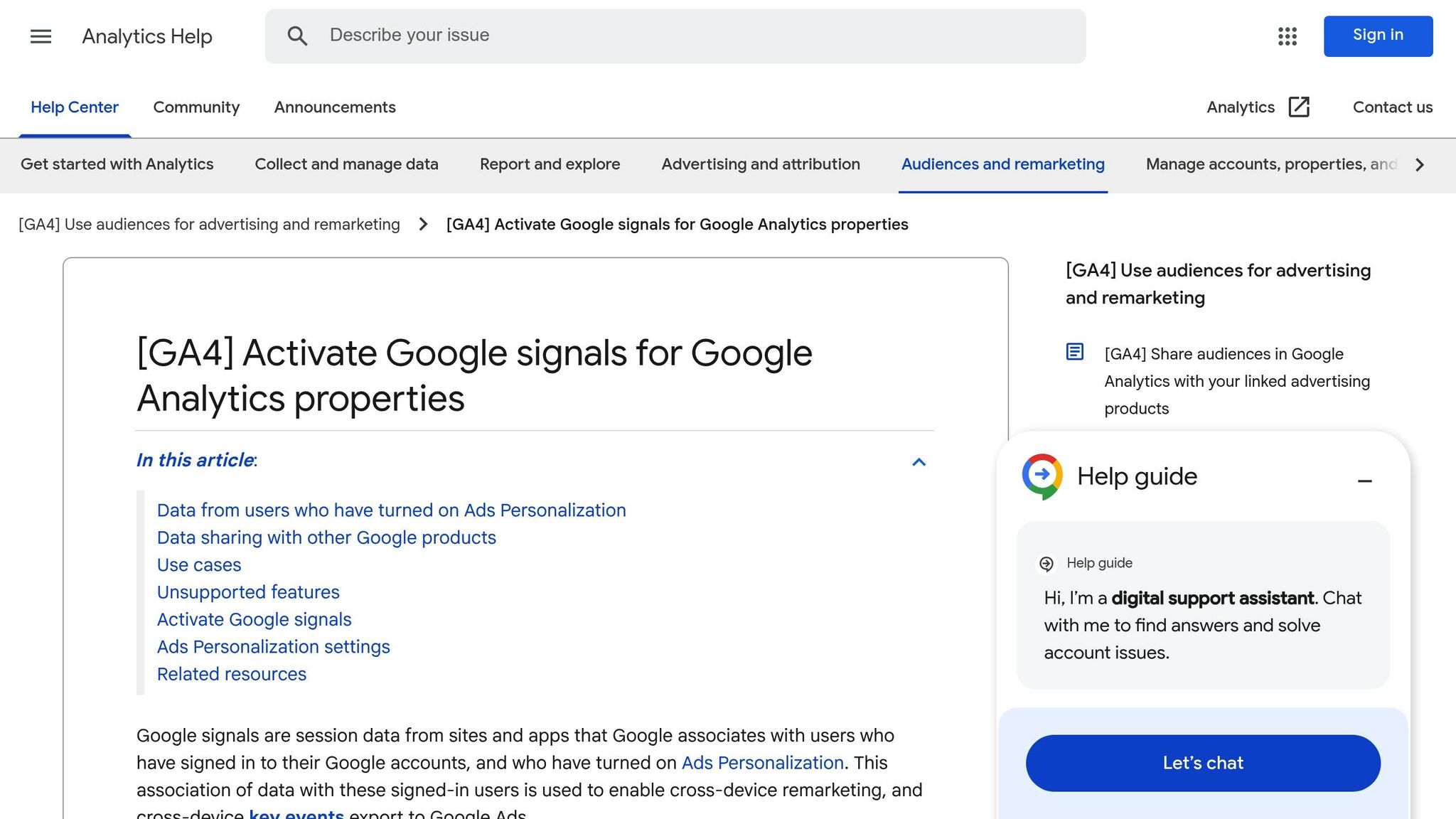 Google Signals