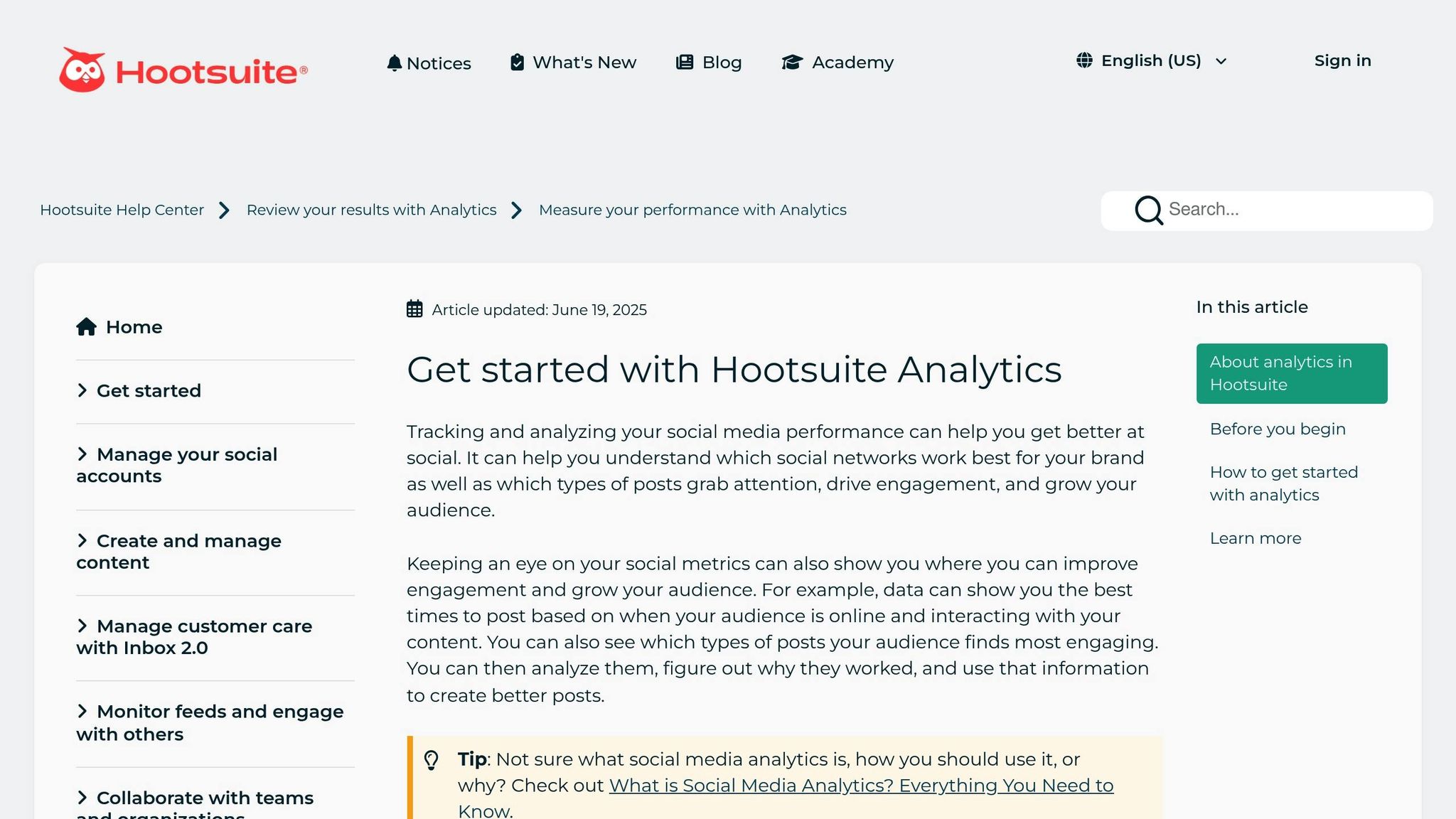Hootsuite Analytics