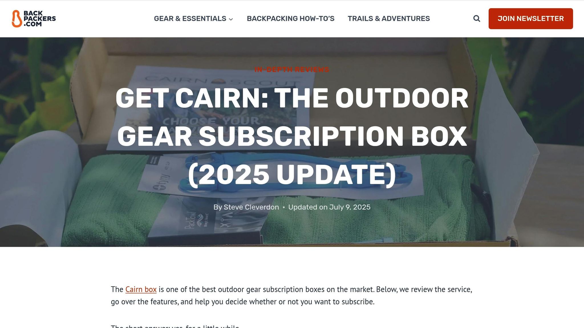 Cairn Outdoor Gear Box