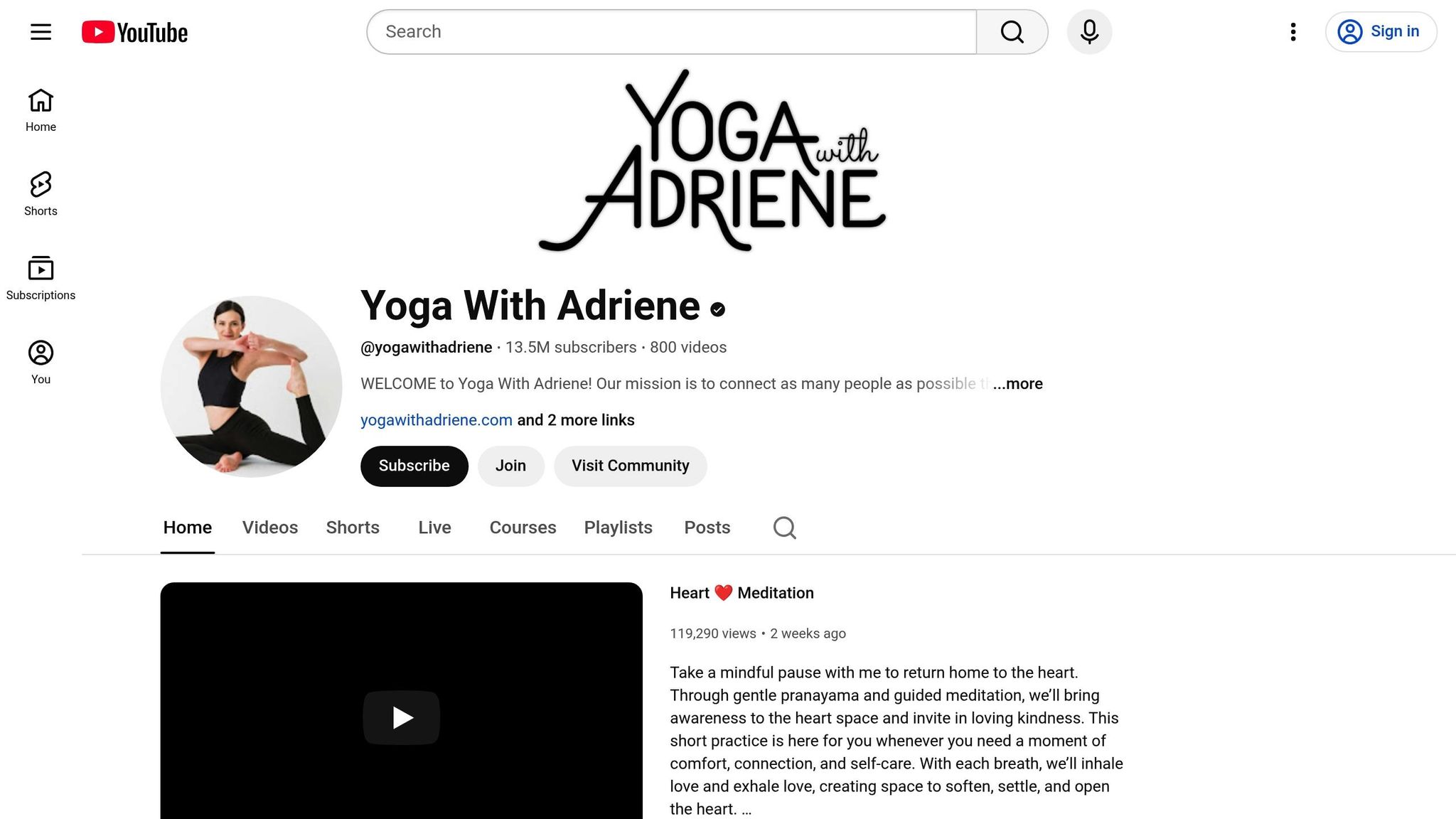 Yoga With Adriene
