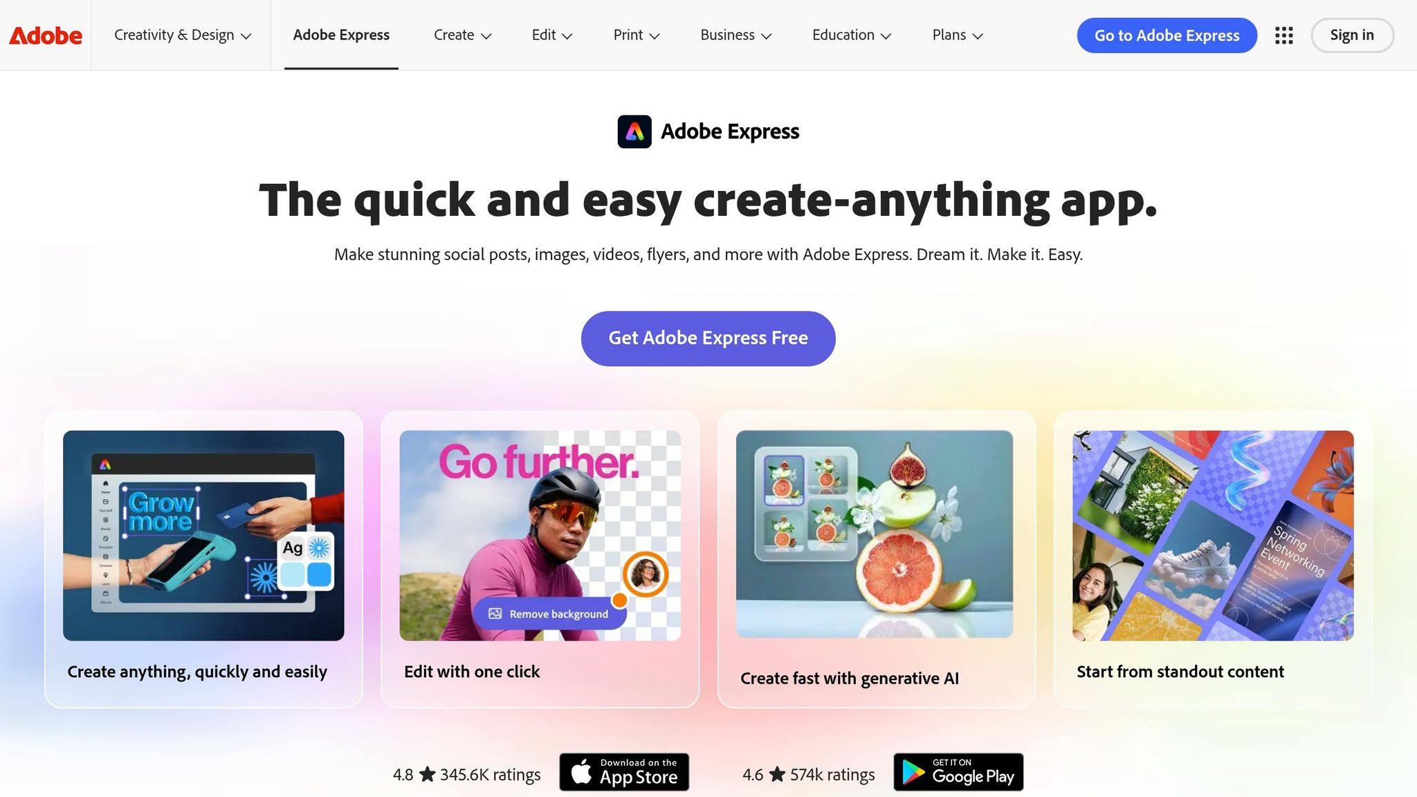Adobe Express Stock Library