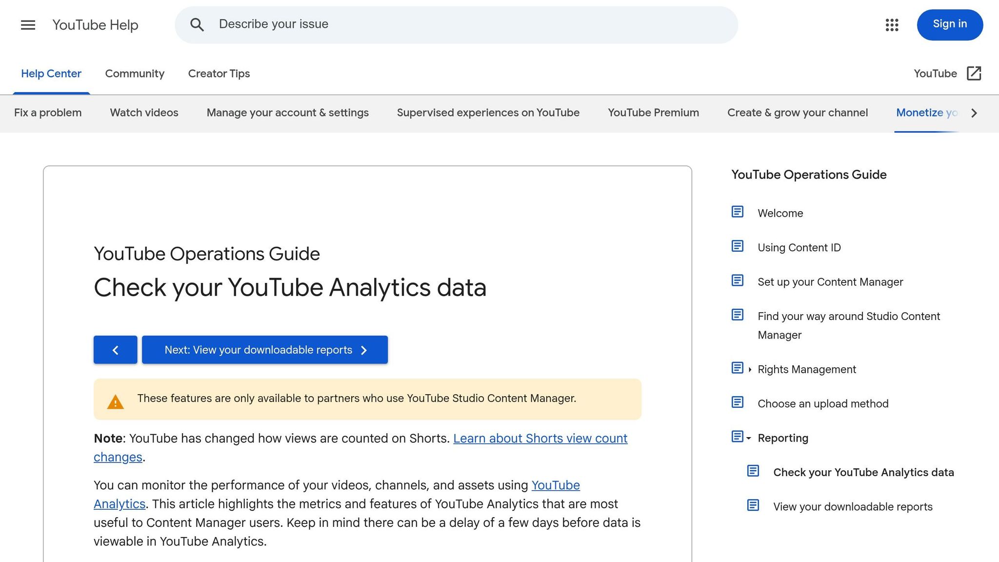 YouTube Analytics