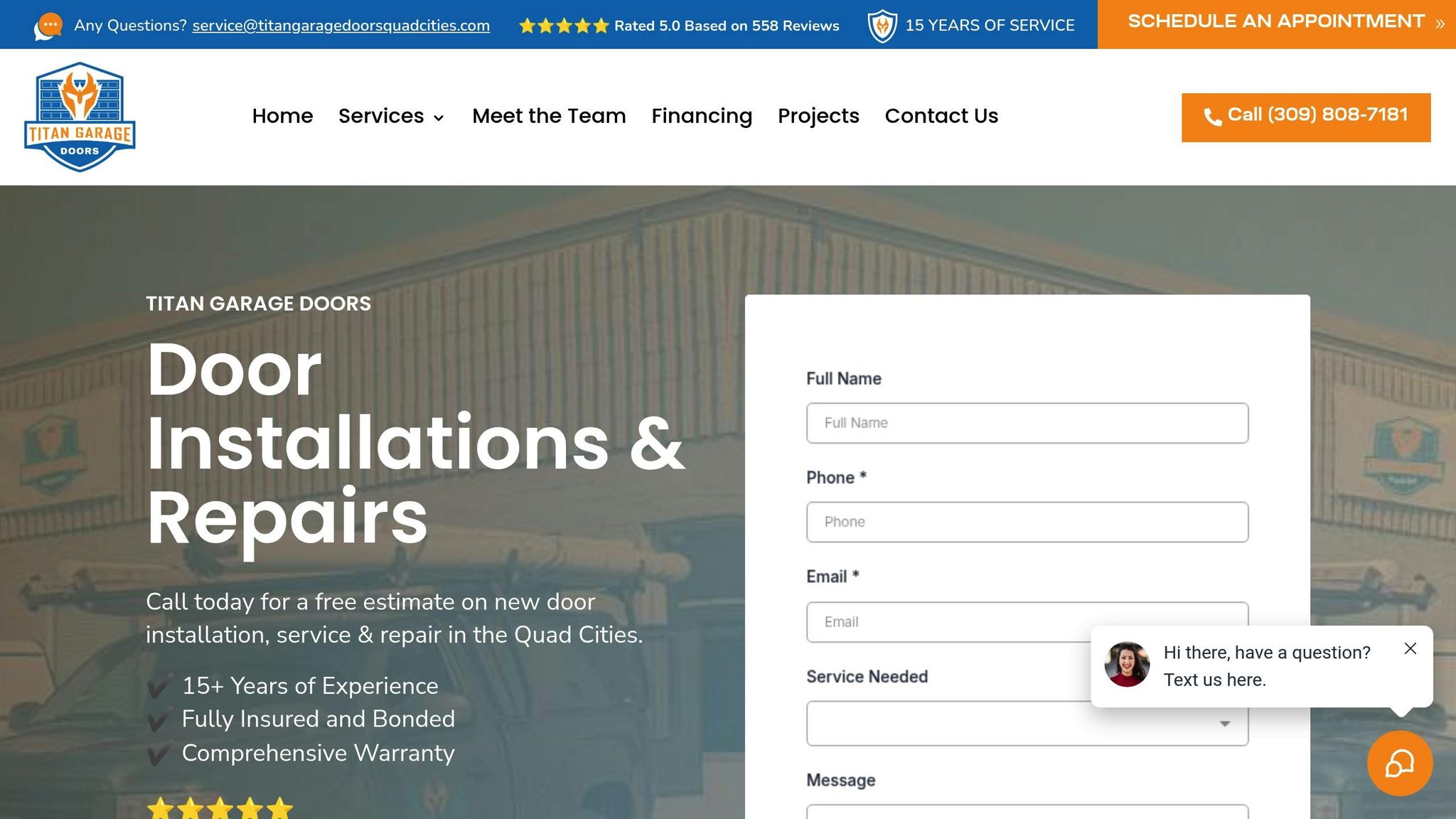 Titan Garage Doors Quad Cities