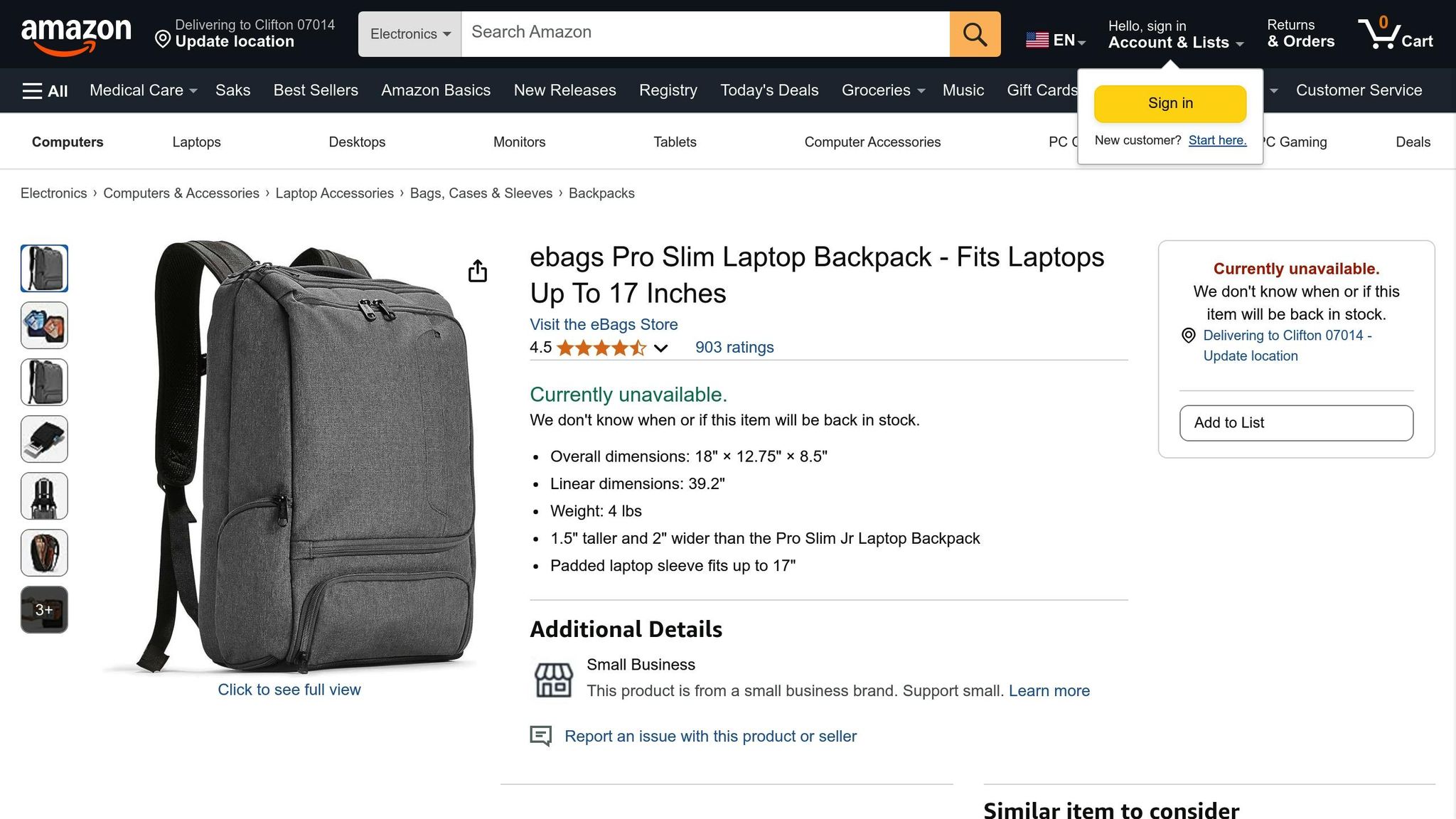eBags Professional Slim