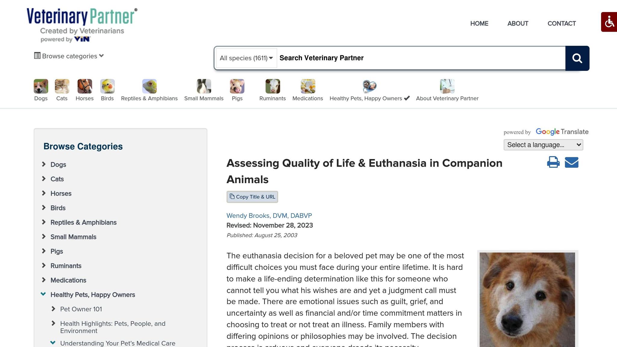 HHMMM Quality of Life Scale