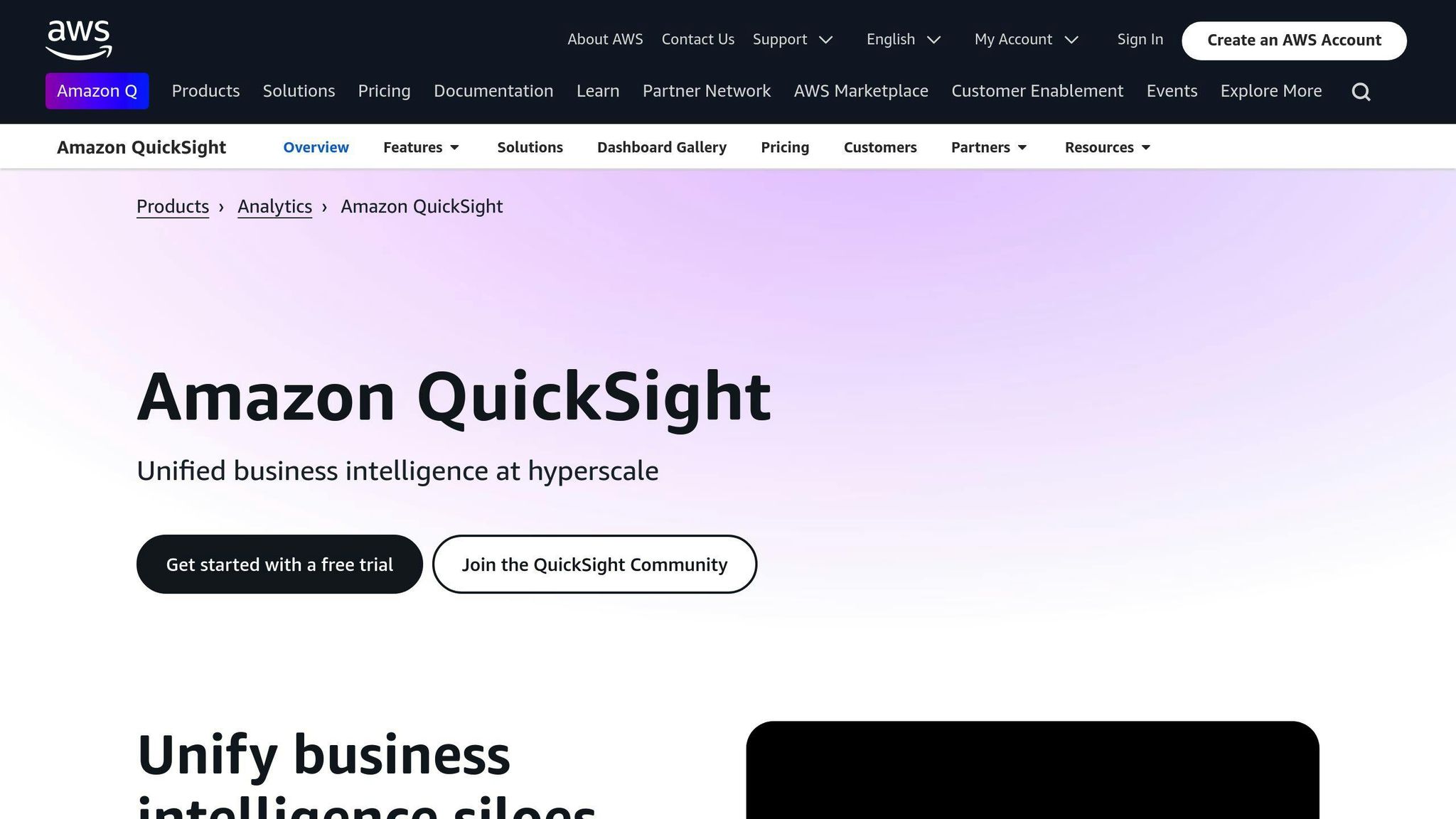 AWS QuickSight
