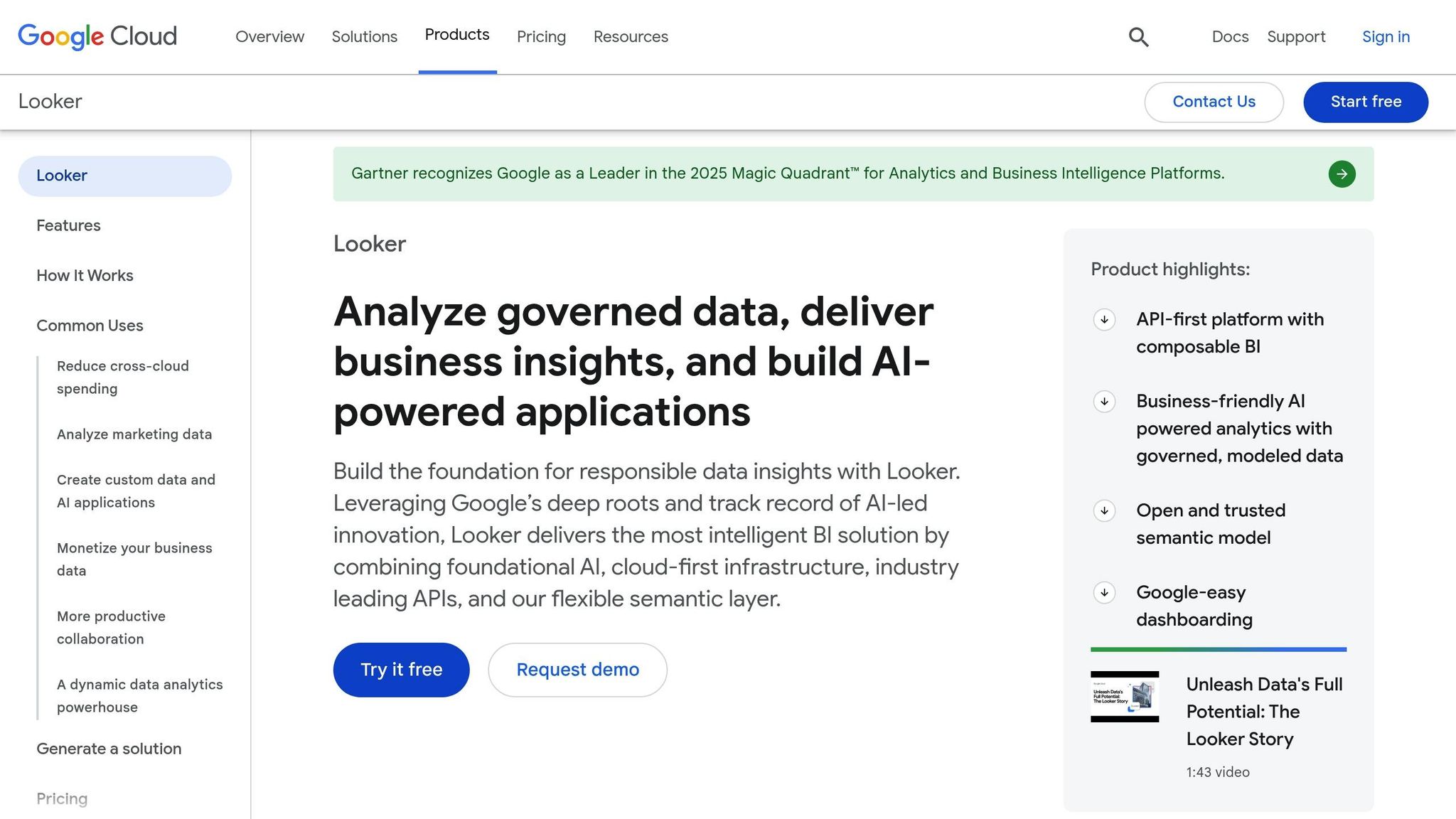 Google Cloud Looker