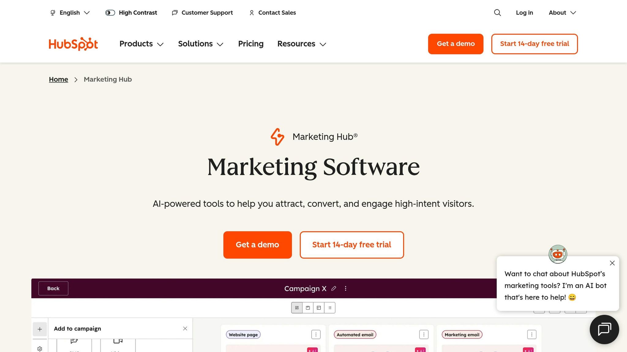 HubSpot Marketing Hub