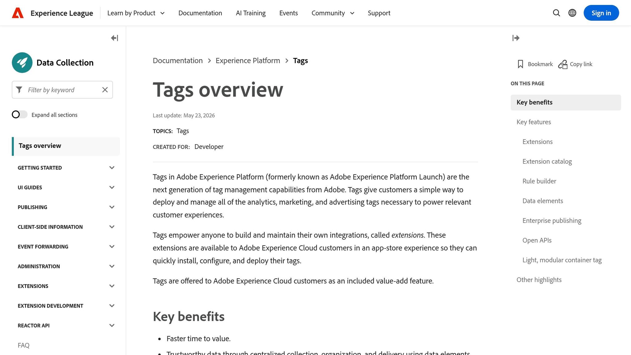 Adobe Experience Platform Tags
