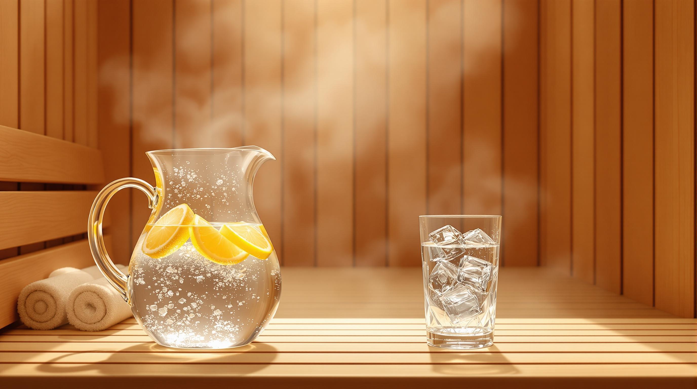 Thumbnail for: How Much Water To Drink Before, During, After Sauna