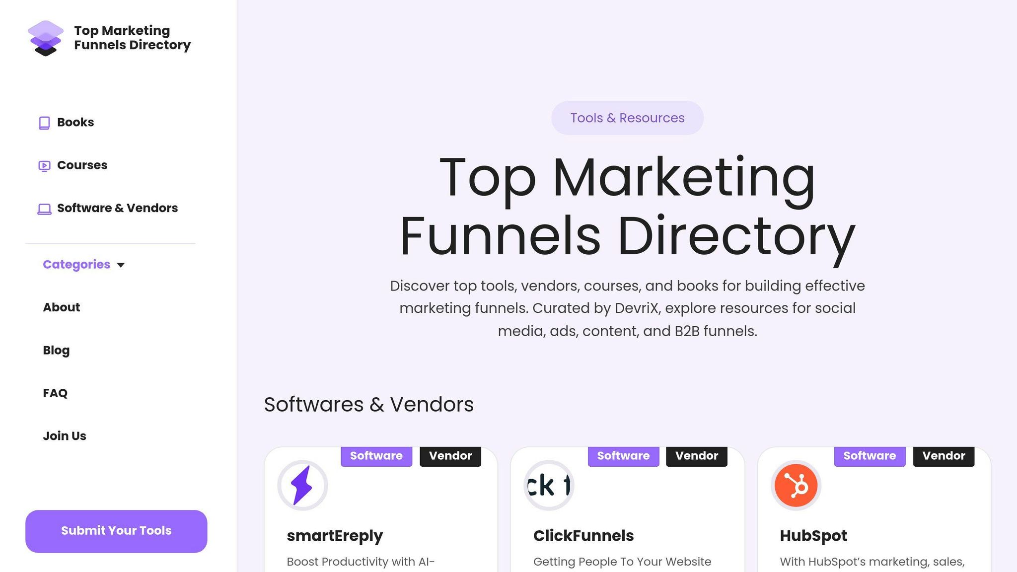 Marketing Funnels Directory