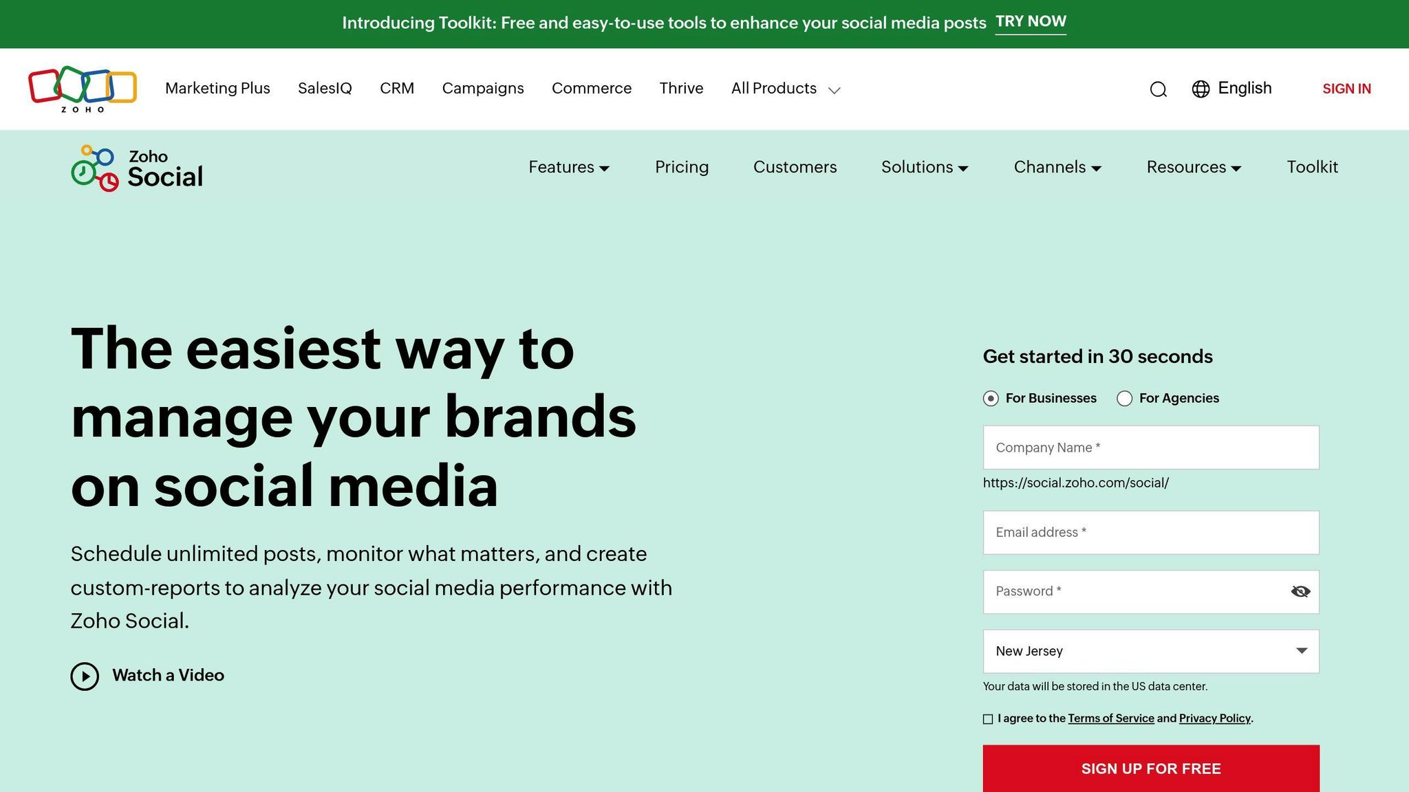 Zoho Social