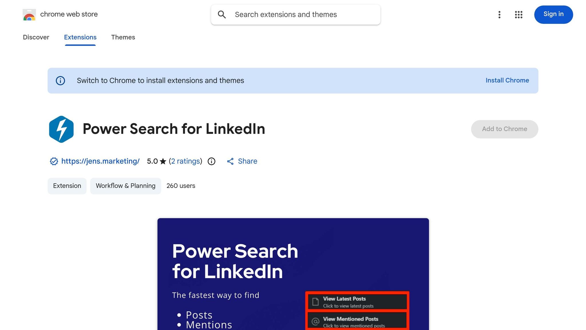 Power Search for LinkedIn