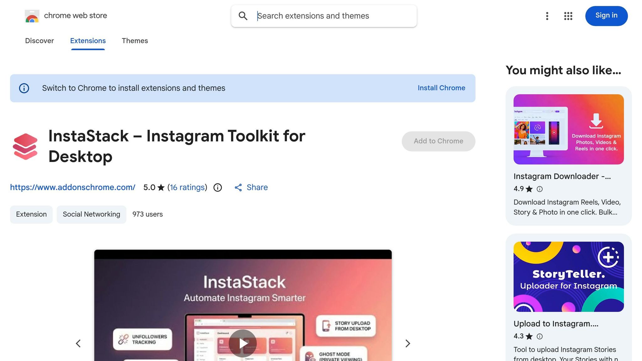InstaStack