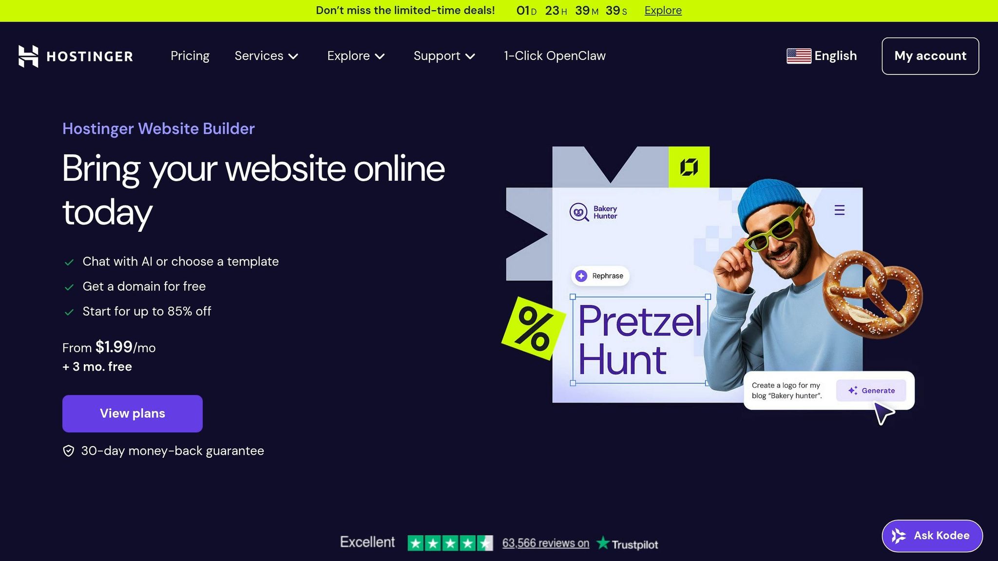 Hostinger Website Builder