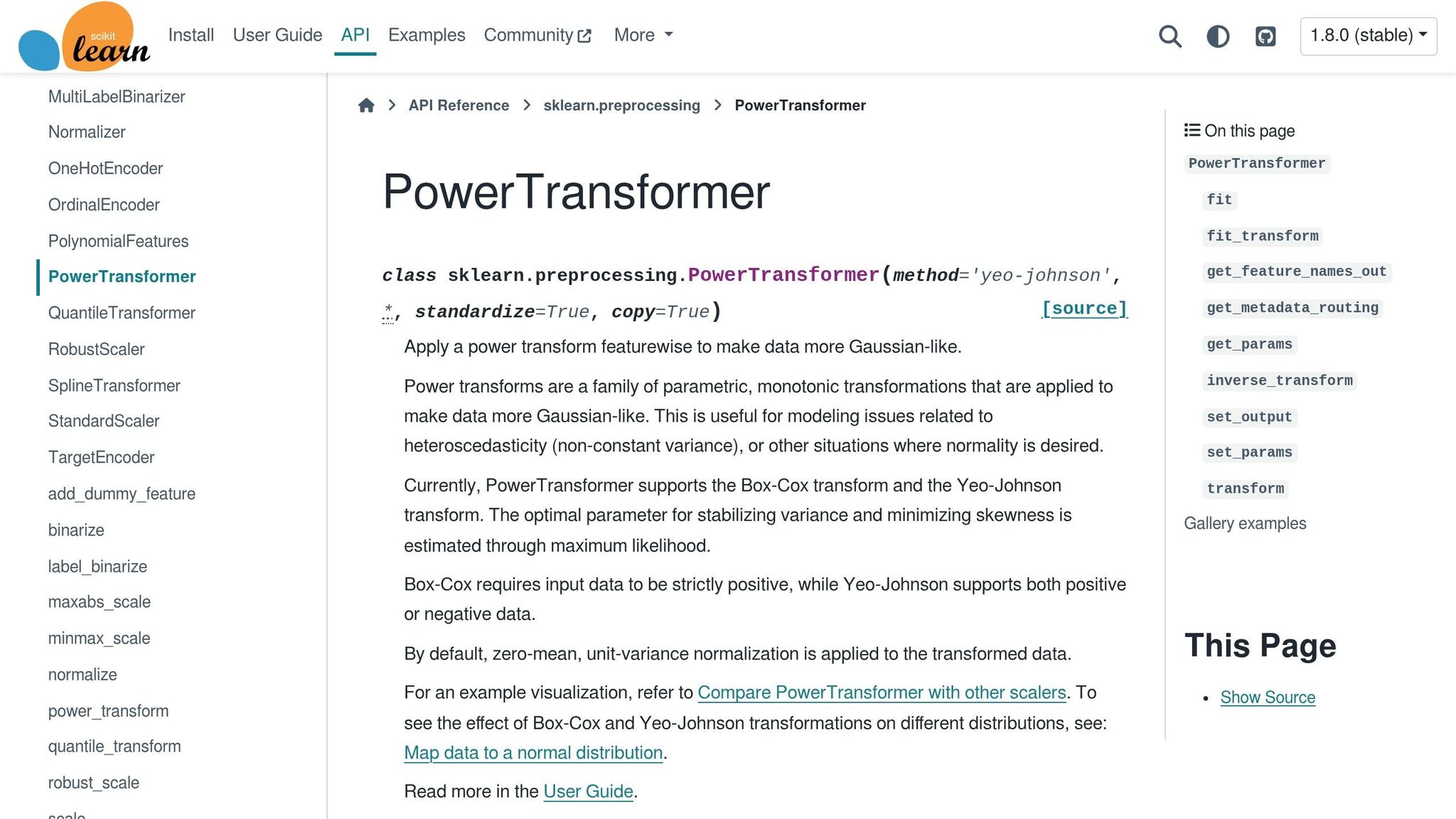 PowerTransformer