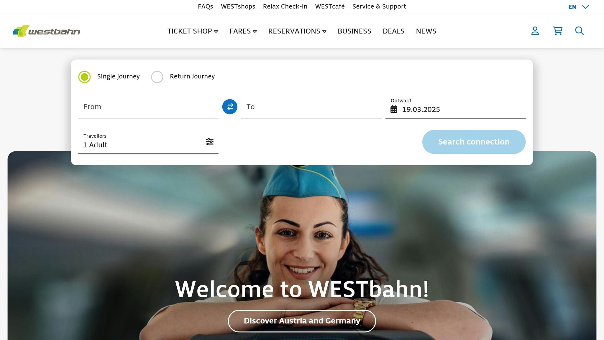 Trains to Vienna Westbahn