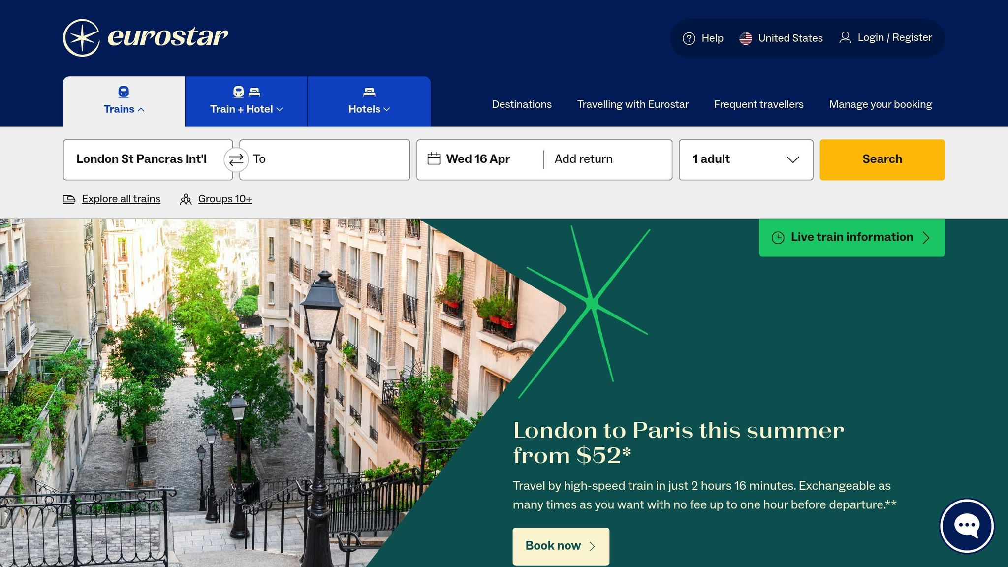 London to Venice by train Eurostar